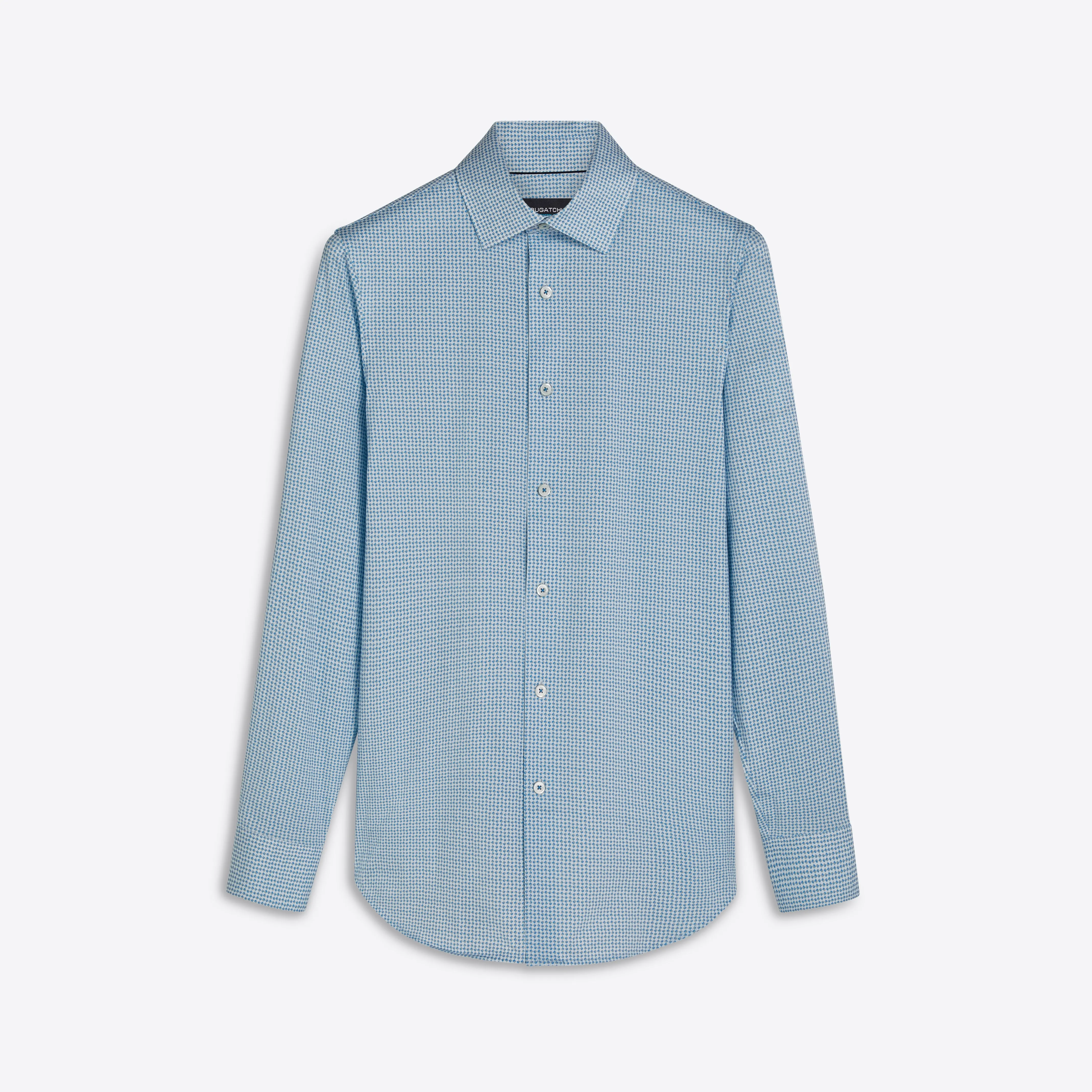 JAMES Geometric Print OoohCotton Shirt sold by Bugatchi