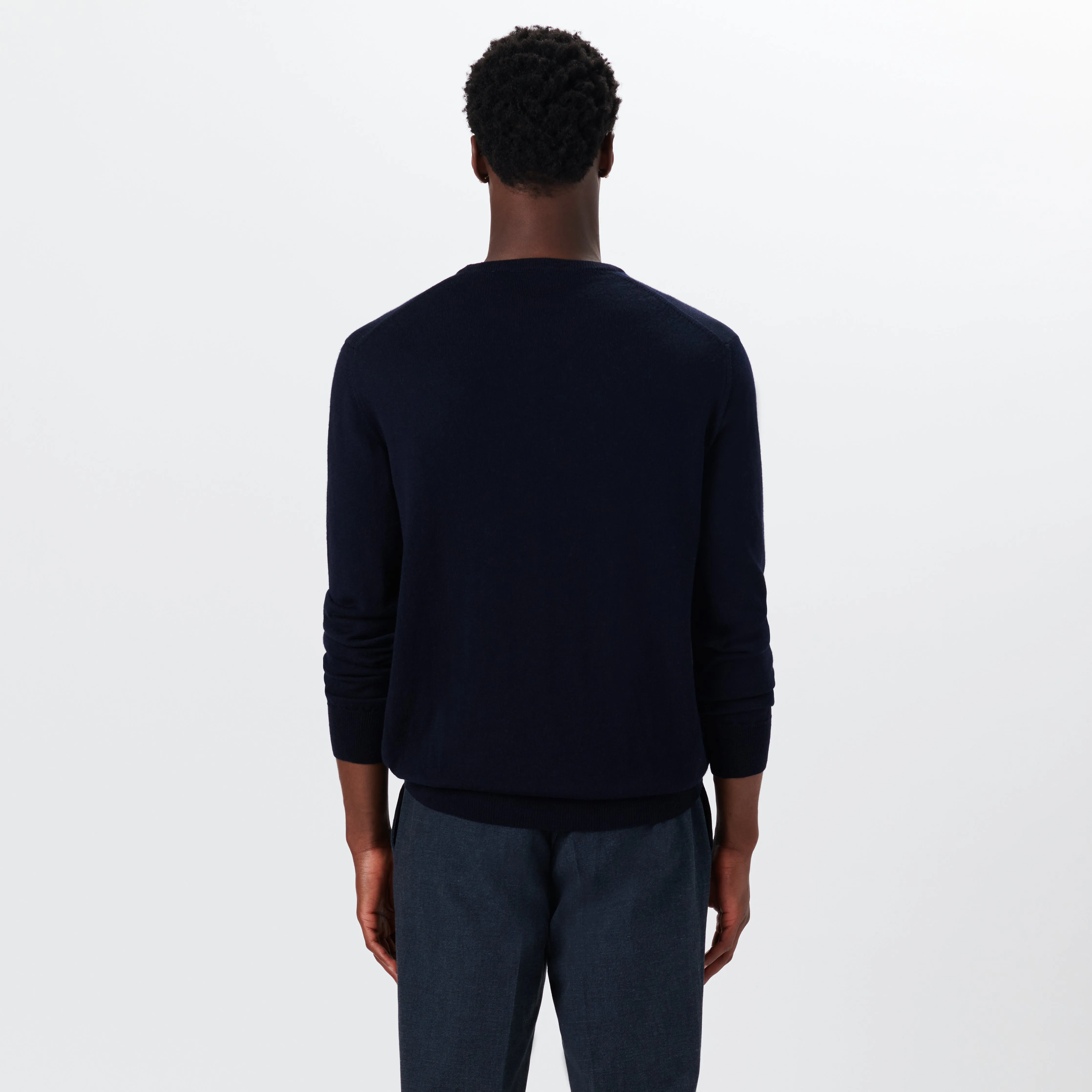Super Merino Crew Neck Solid Sweater sold by Bugatchi product image thumbnail 4