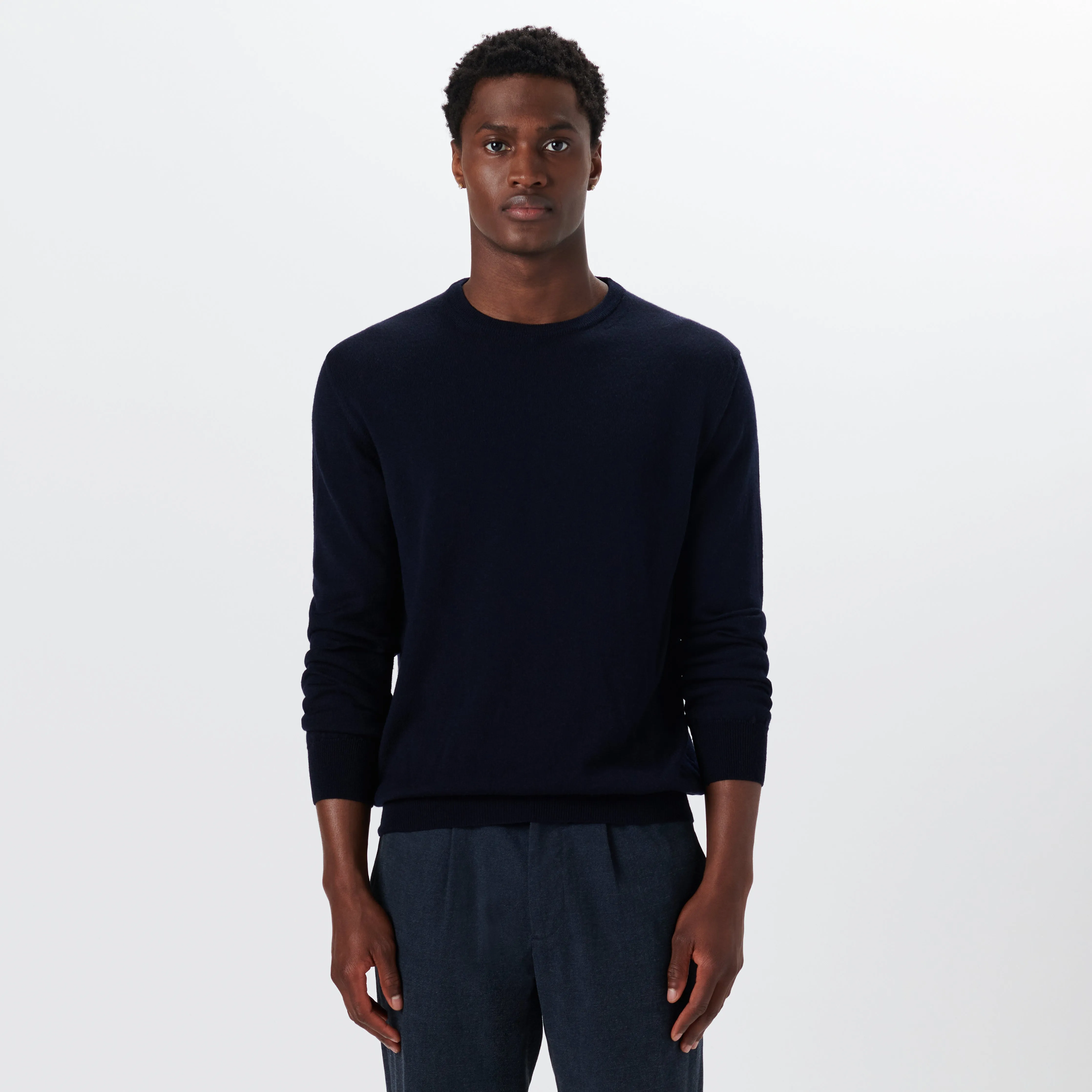 Super Merino Crew Neck Solid Sweater sold by Bugatchi product image thumbnail 2
