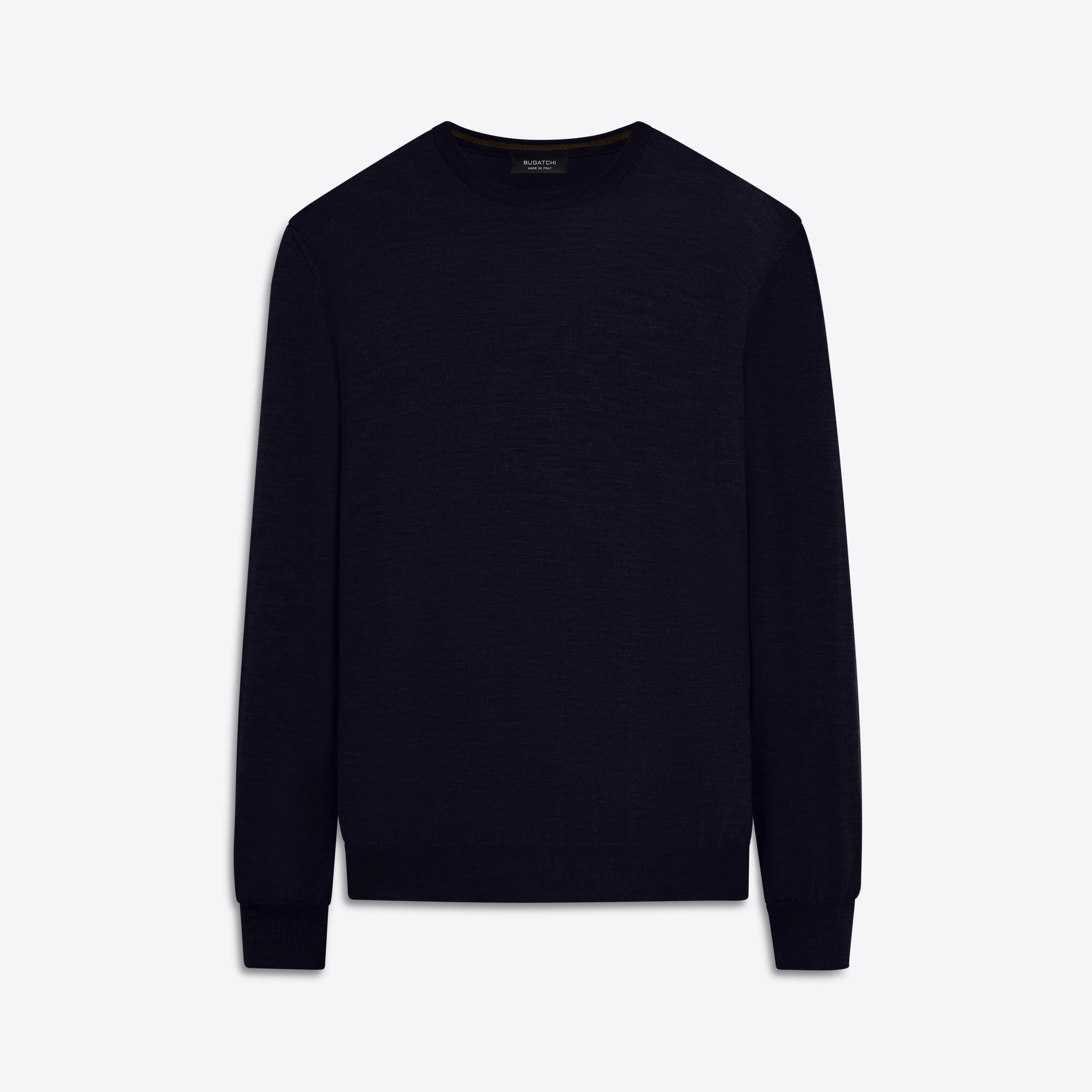 Super Merino Crew Neck Solid Sweater sold by Bugatchi