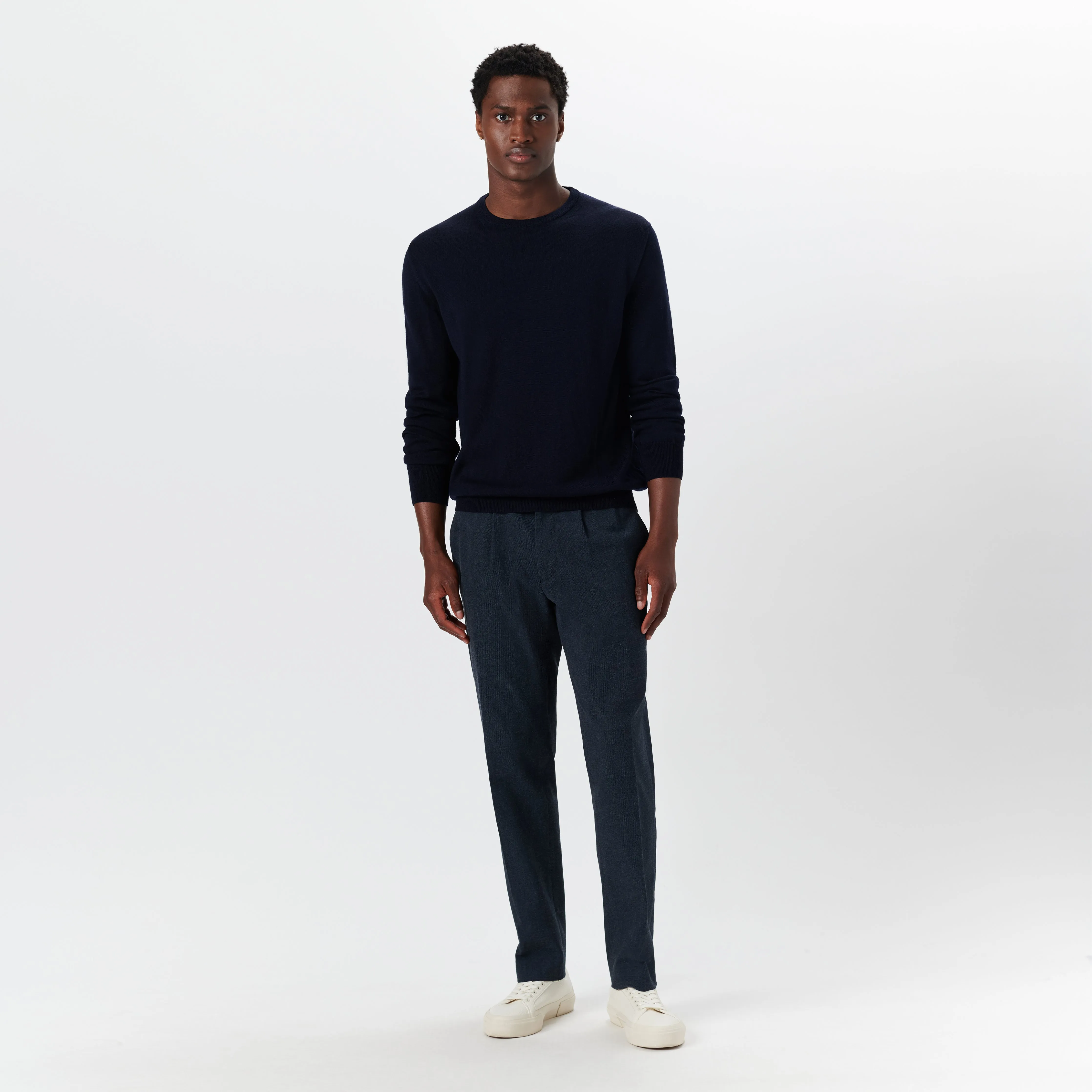 Super Merino Crew Neck Solid Sweater sold by Bugatchi product image thumbnail 5