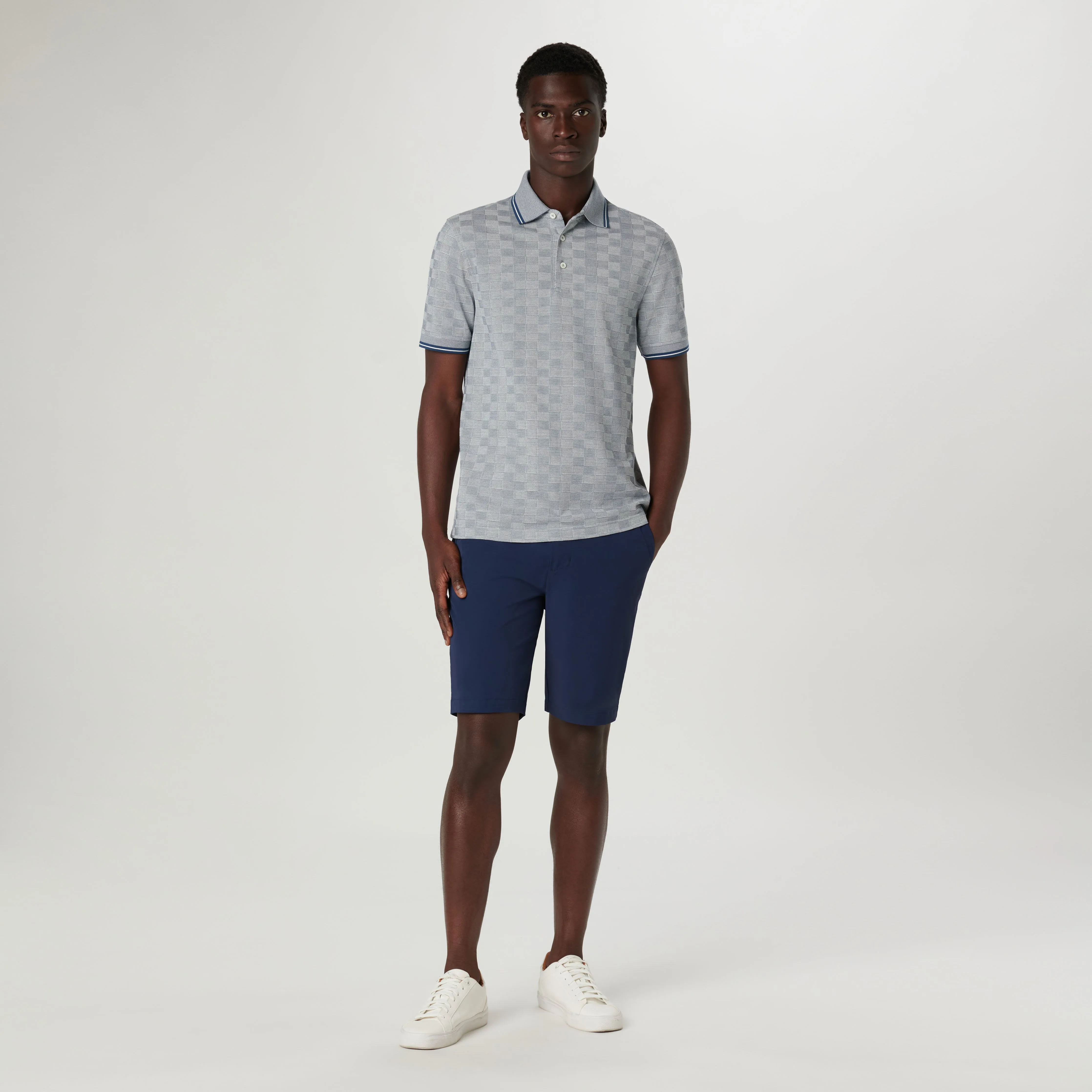 Checkerboard Polo sold by Bugatchi product image thumbnail 5