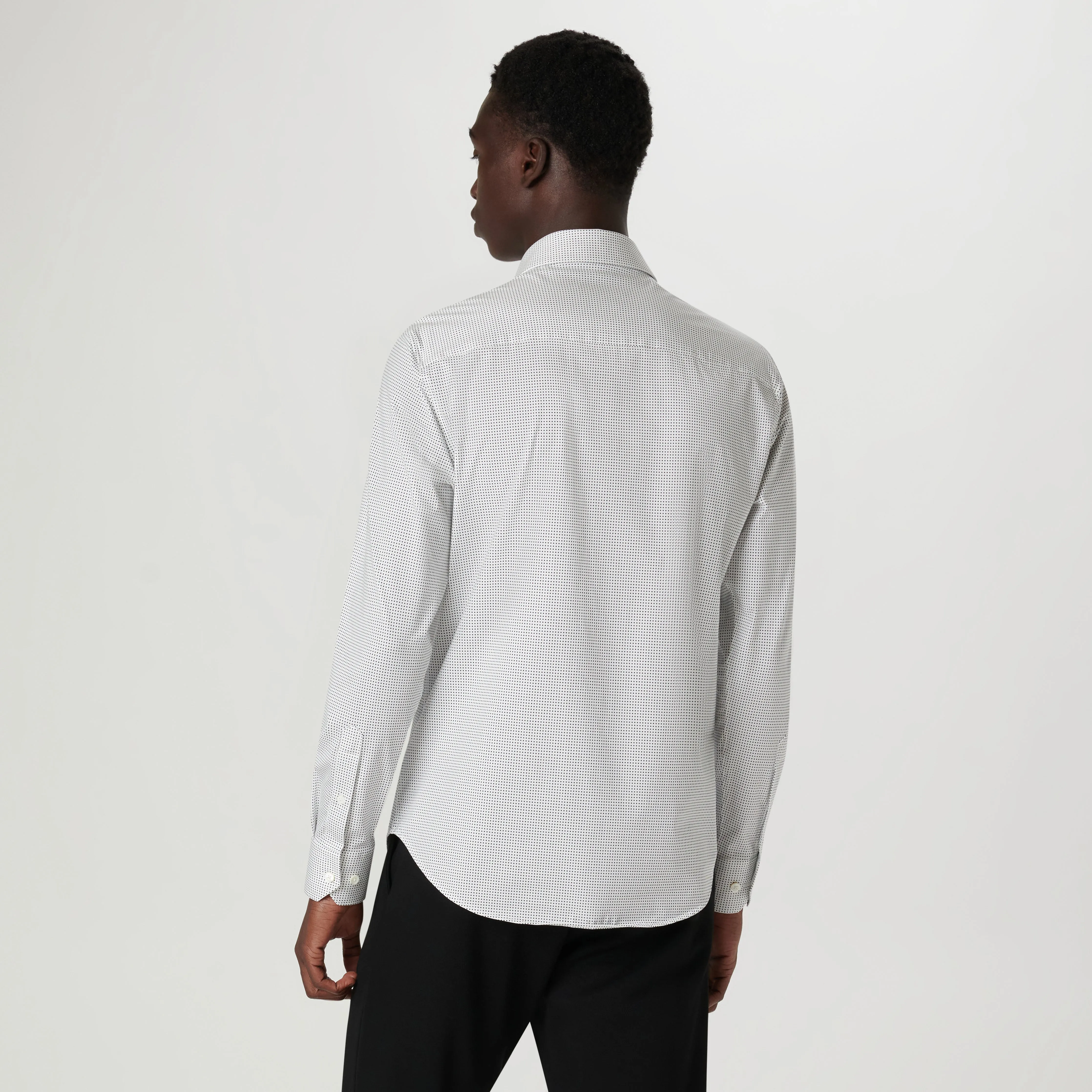 James Pin Dot OoohCotton Shirt sold by Bugatchi product image thumbnail 4