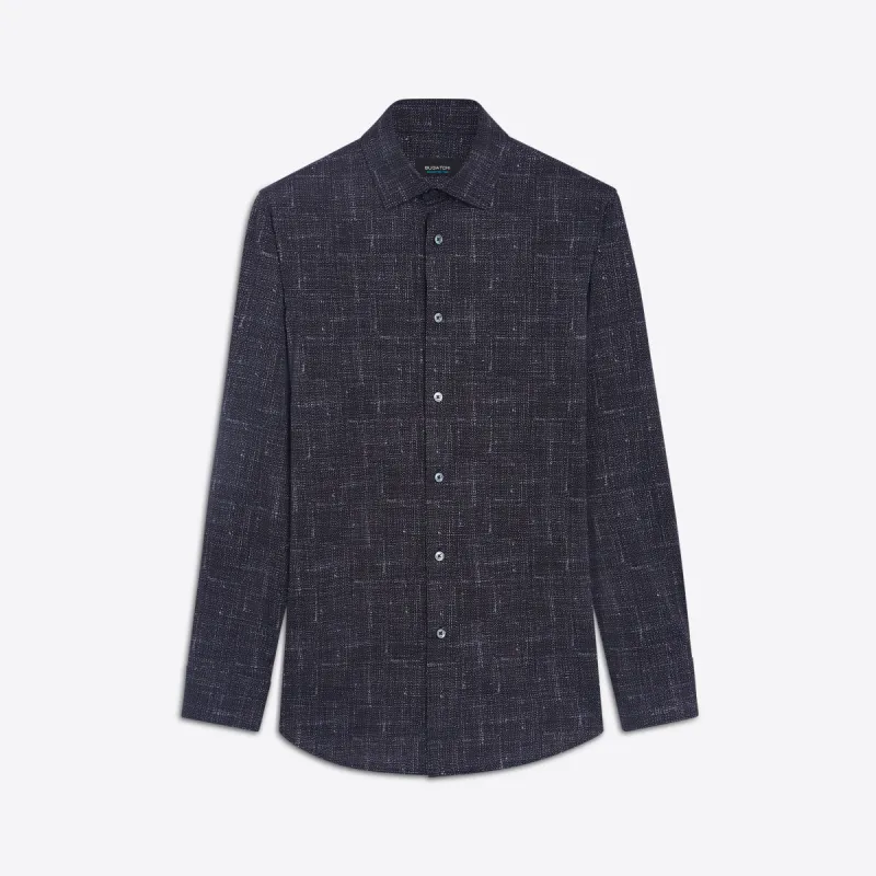 JAMES Textured Print OoohCotton Shirt sold by Bugatchi