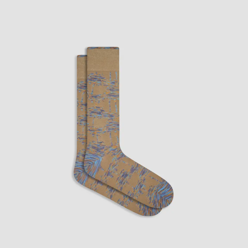 Abstract Mid-Calf Socks sold by Bugatchi