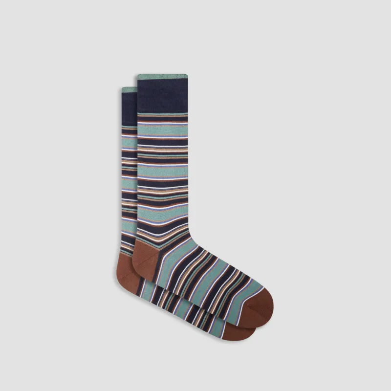 Striped Mid-Calf Socks sold by Bugatchi