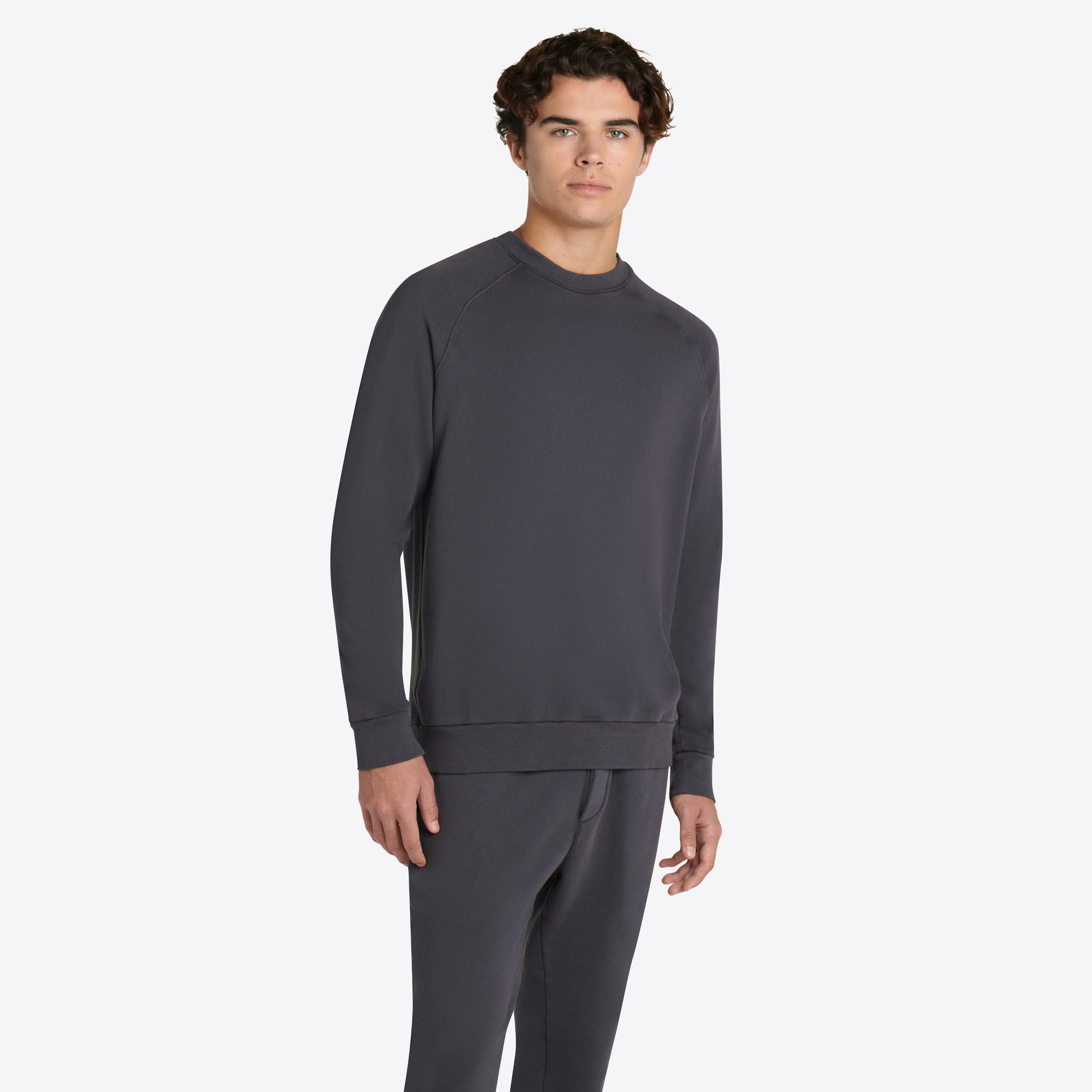 COMFORT Solid Long Sleeve Crew Neck Pullover sold by Bugatchi product image thumbnail 3