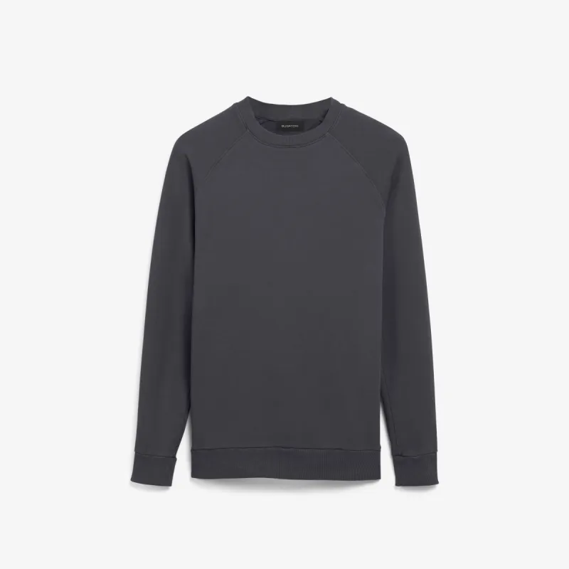 COMFORT Solid Long Sleeve Crew Neck Pullover sold by Bugatchi