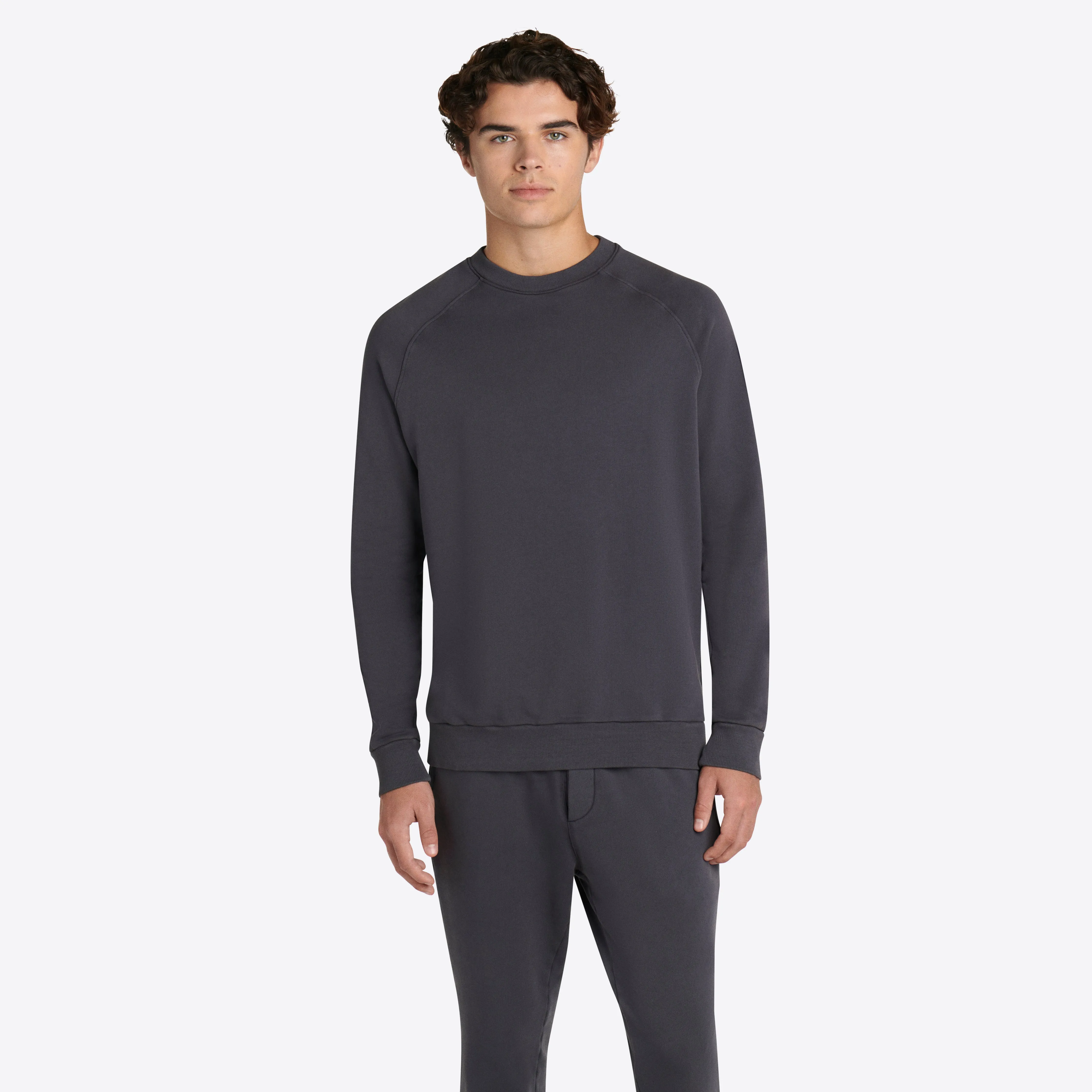 COMFORT Solid Long Sleeve Crew Neck Pullover sold by Bugatchi product image thumbnail 2