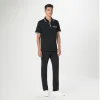 Tipped Quarter Zip Polo sold by Bugatchi