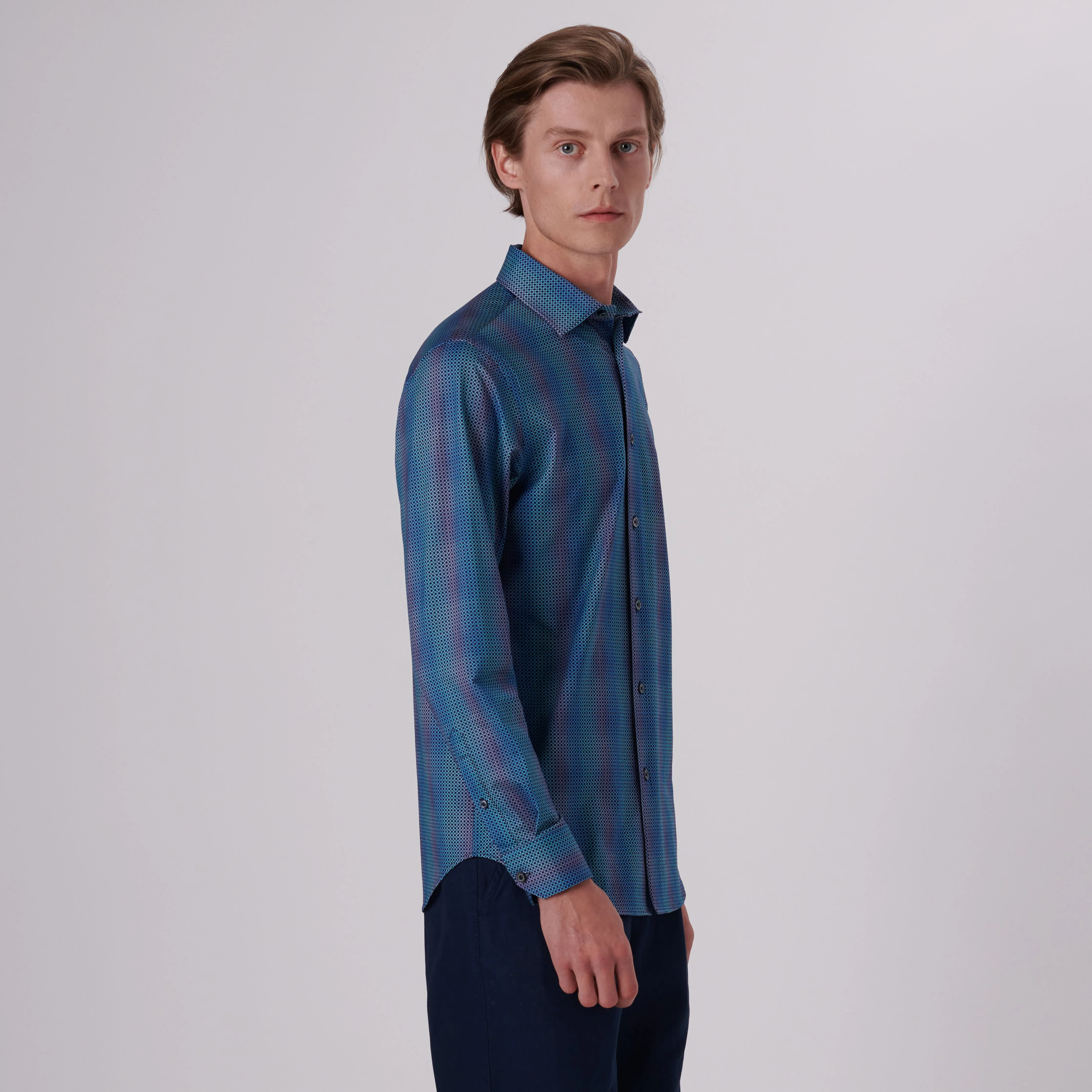 James Mandala Print OoohCotton Shirt sold by Bugatchi product image thumbnail 3