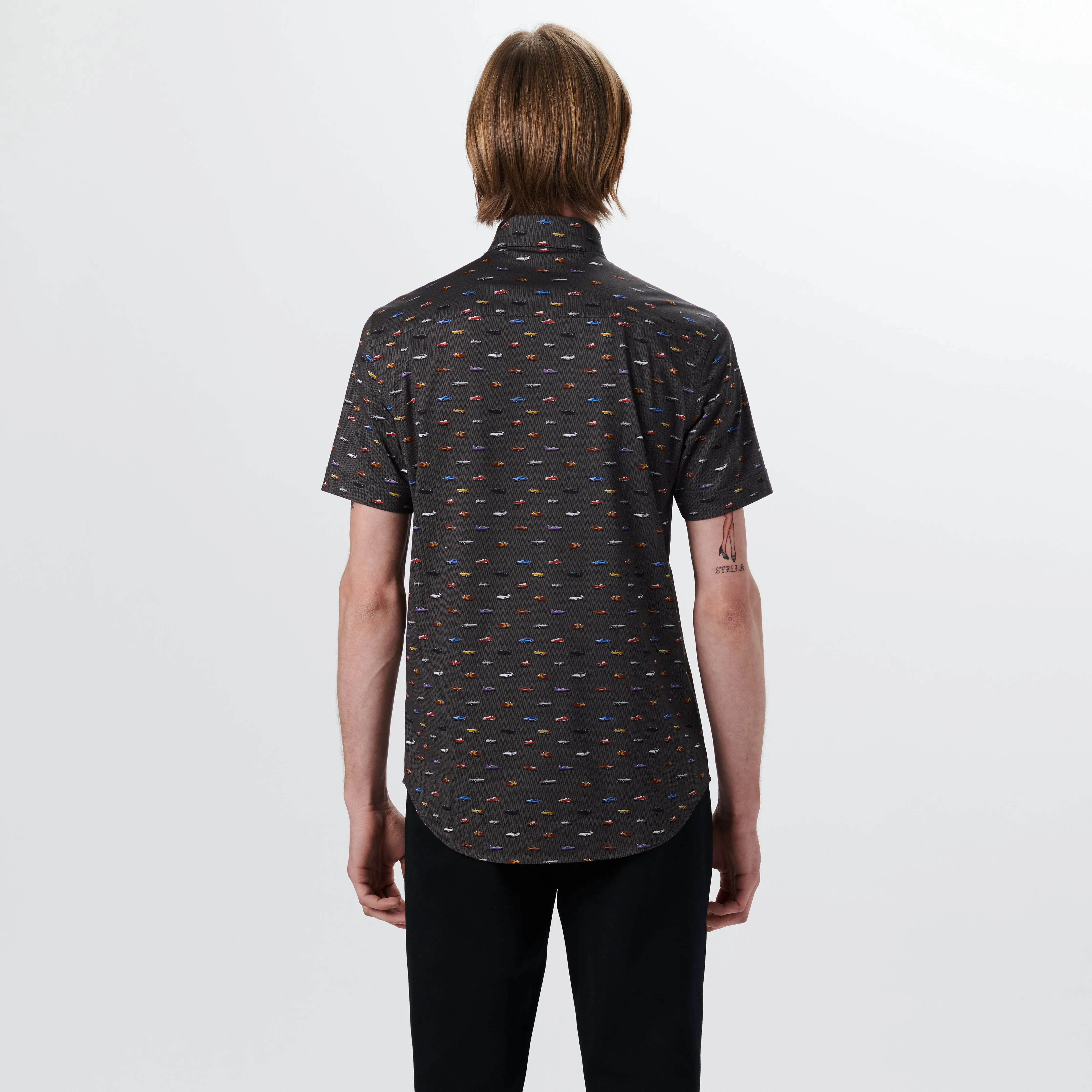 MILES Vintage Cars Print OoohCotton Short Sleeve Shirt sold by Bugatchi product image thumbnail 4