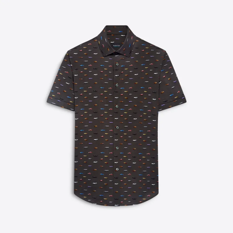 MILES Vintage Cars Print OoohCotton Short Sleeve Shirt sold by Bugatchi