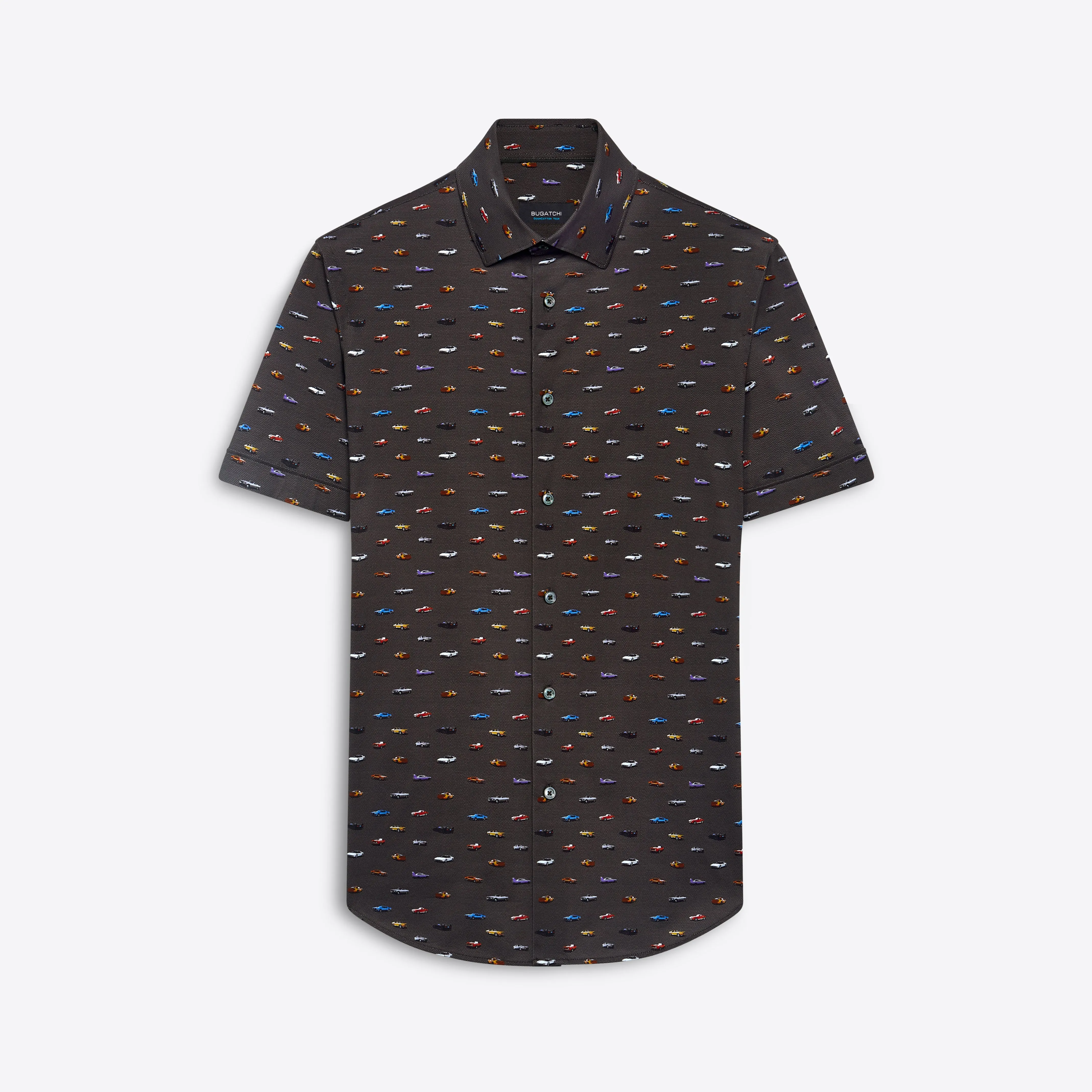 MILES Vintage Cars Print OoohCotton Short Sleeve Shirt sold by Bugatchi