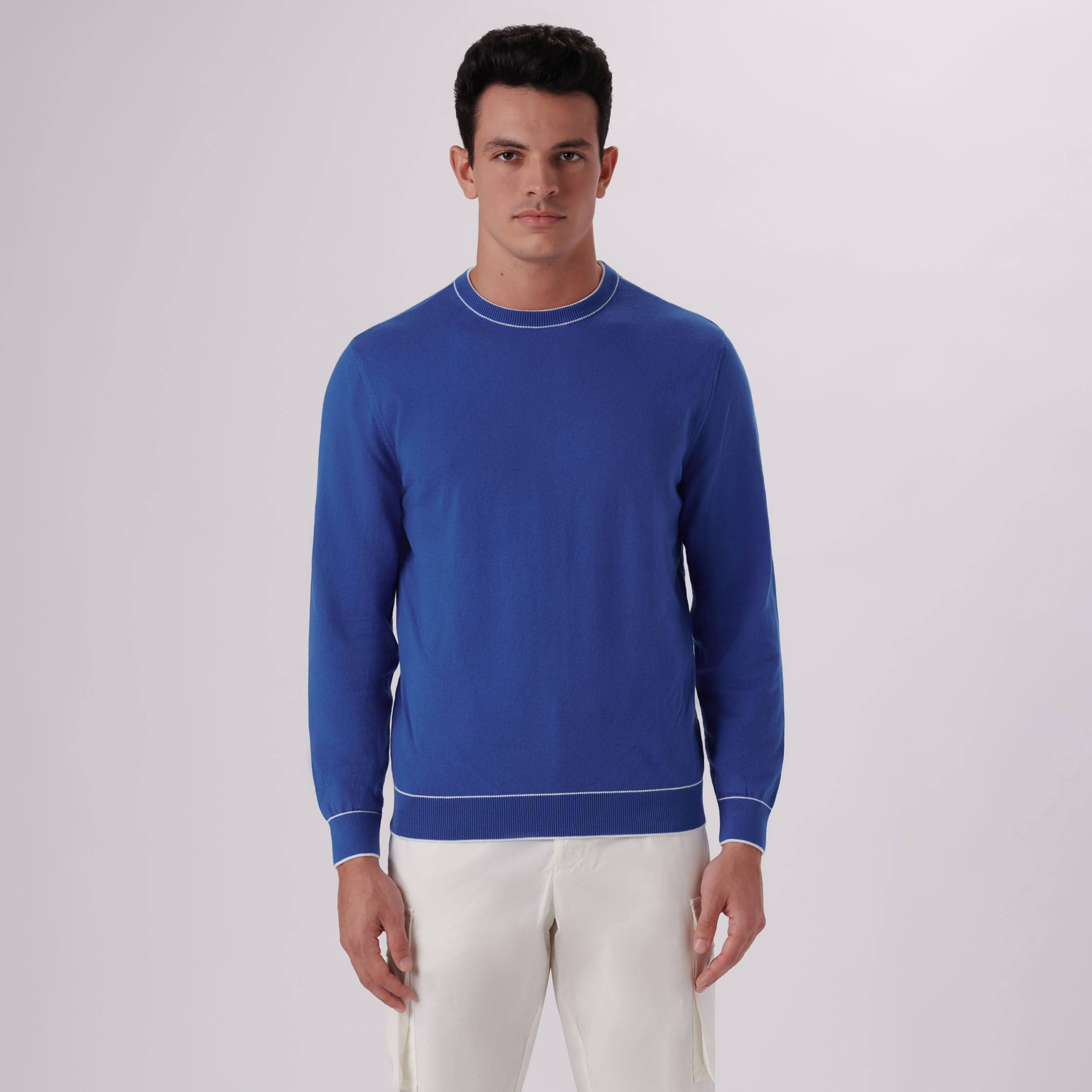 Solid Crew Neck Sweater sold by Bugatchi product image thumbnail 2