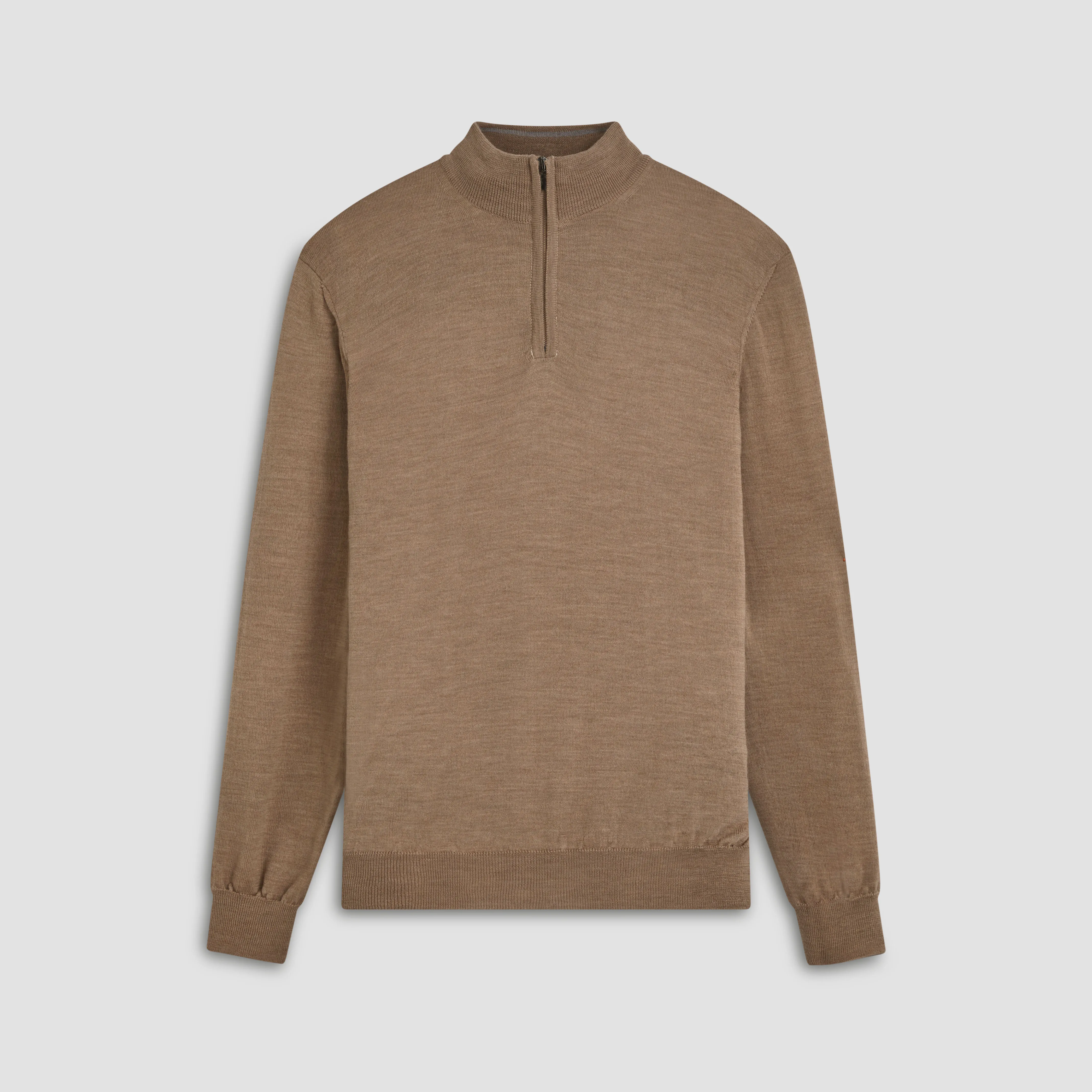 Super Merino Solid Quarter Zip Sweater sold by Bugatchi