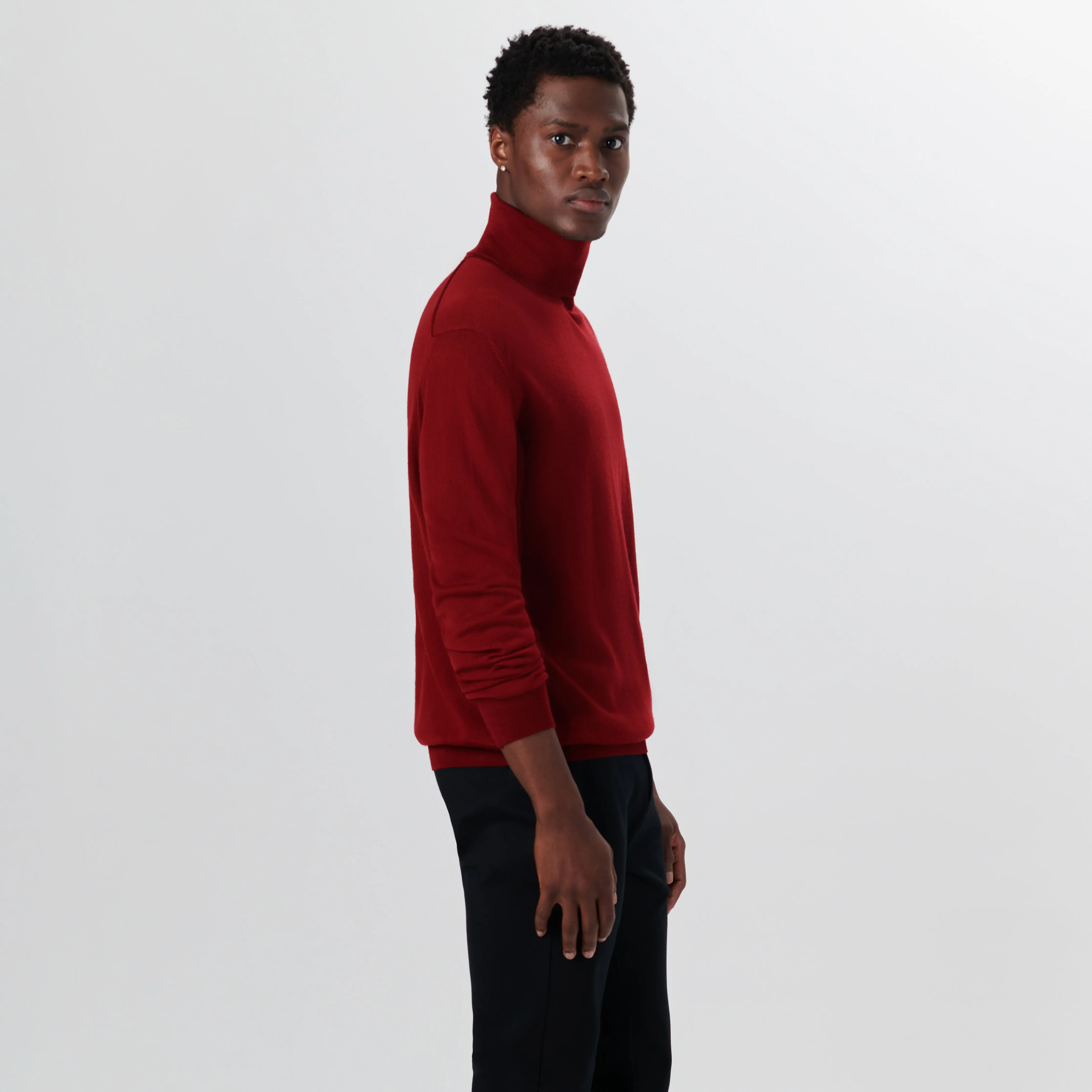 Turtle Neck Solid Sweater sold by Bugatchi product image thumbnail 3