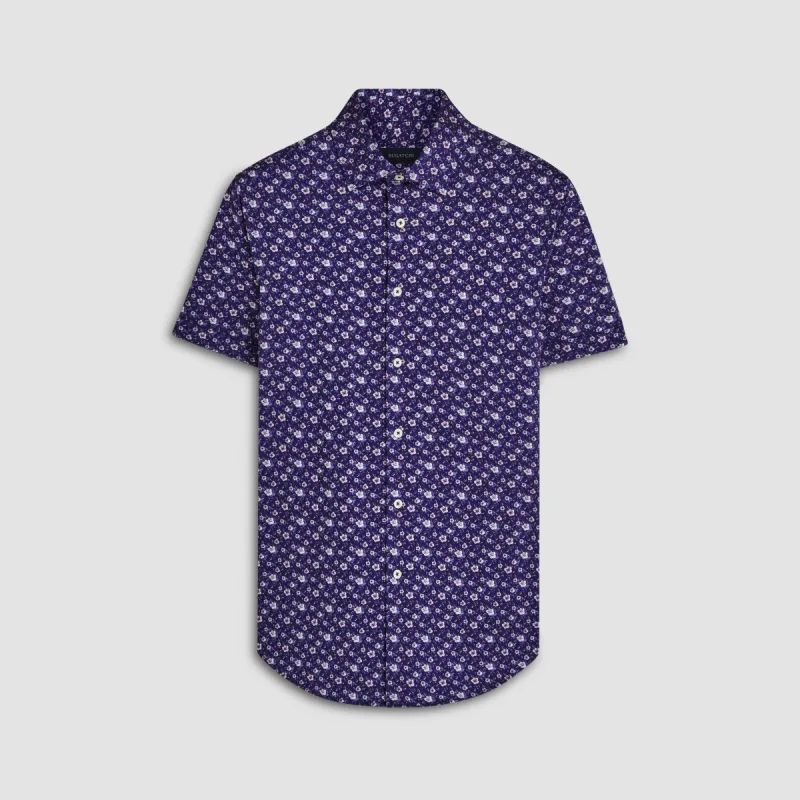 Miles Floral OoohCotton Short Sleeve Shirt sold by Bugatchi