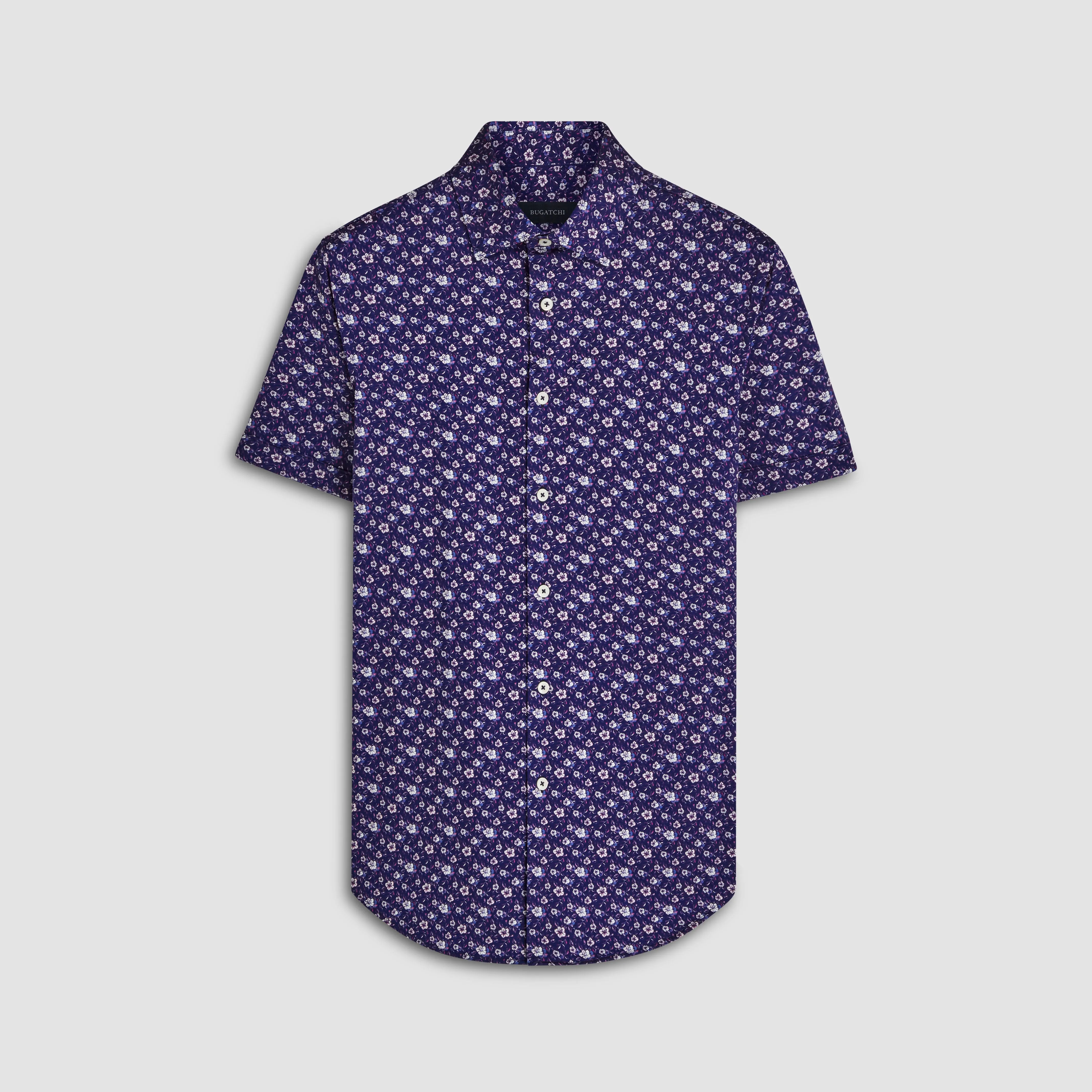 Miles Floral OoohCotton Short Sleeve Shirt sold by Bugatchi
