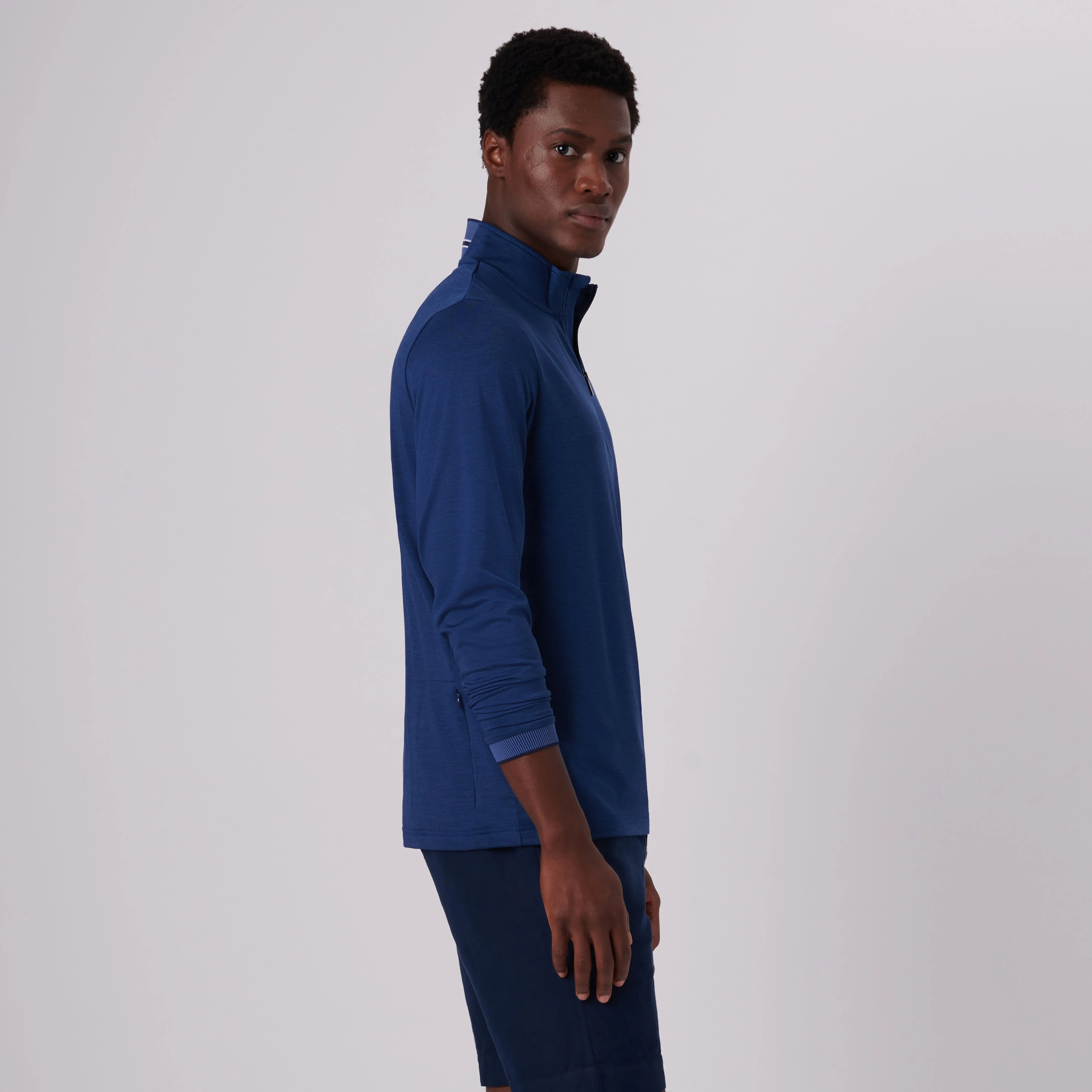 Performance Quarter-Zip Pullover sold by Bugatchi product image thumbnail 3