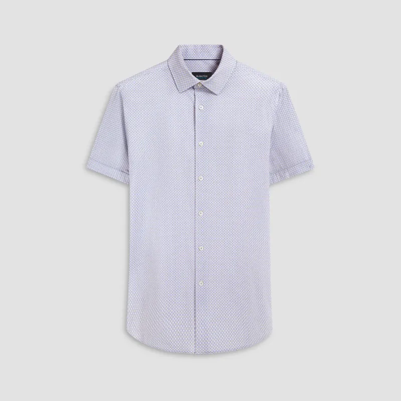 Miles Mandala Print OoohCotton Short Sleeve Shirt sold by Bugatchi