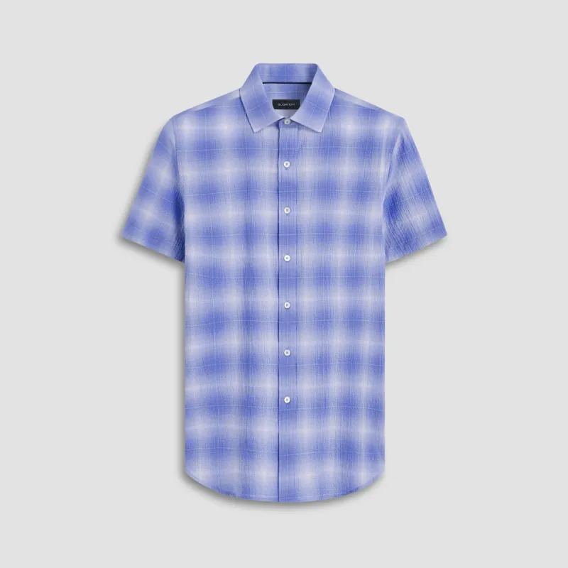 Orson Windowpane Check Short Sleeve Shirt sold by Bugatchi