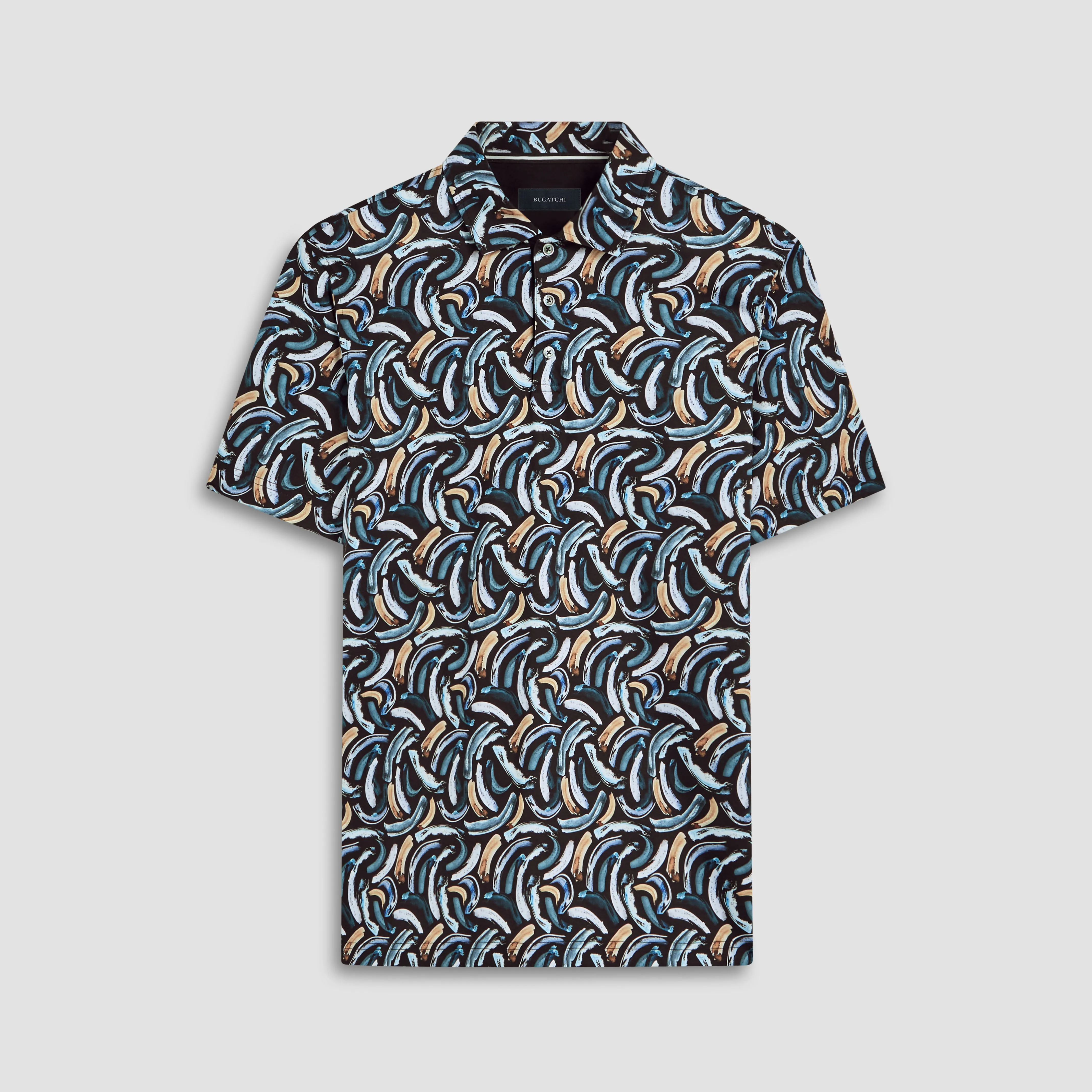 Hendrix Abstract Print Polo sold by Bugatchi