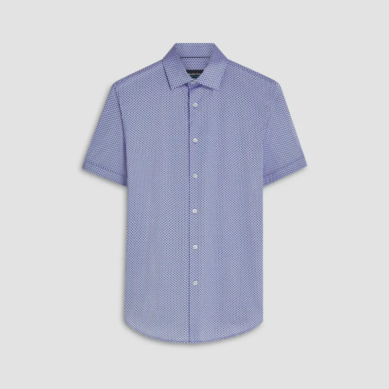 Miles Abstract Print OoohCotton Short Sleeve Shirt sold by Bugatchi