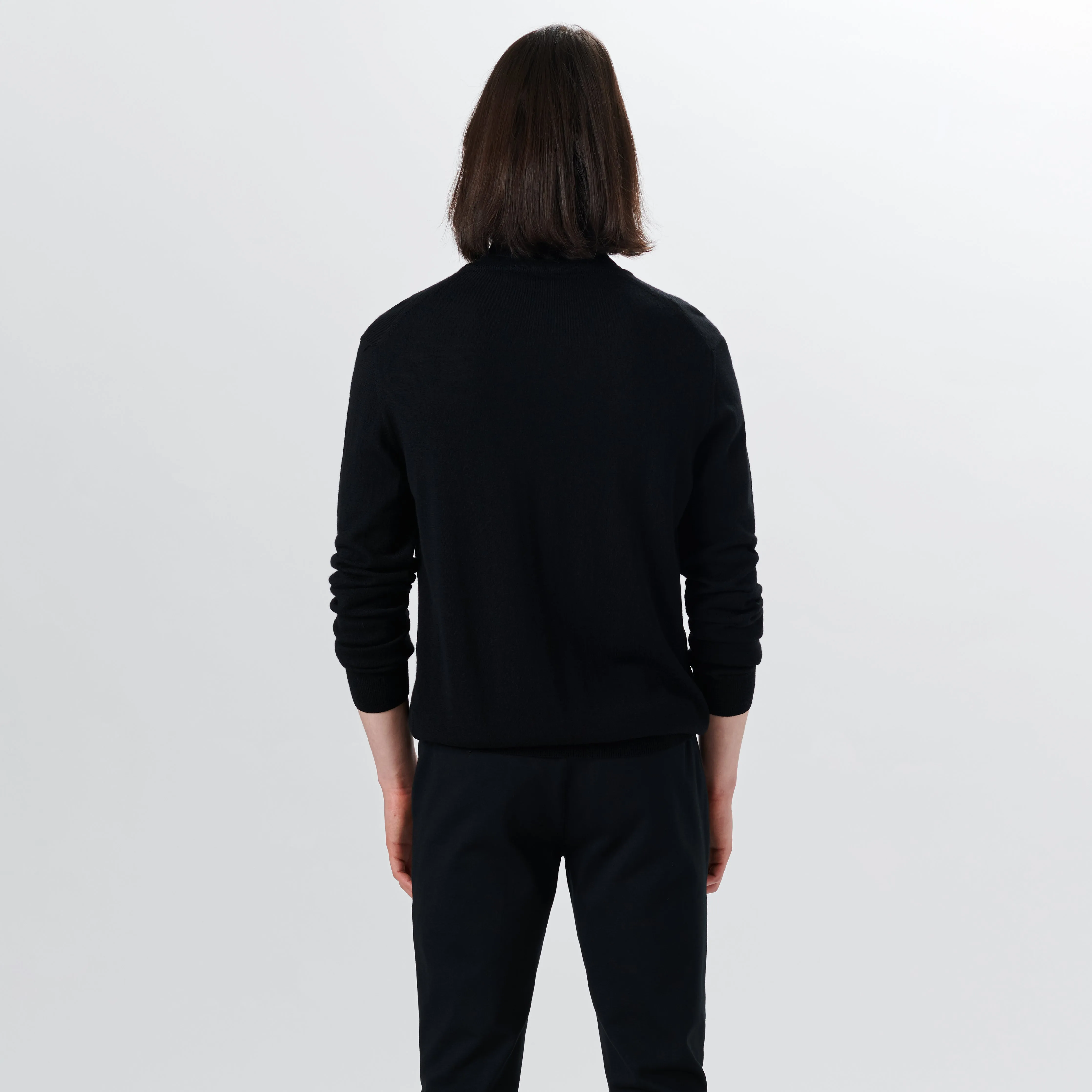 Super Merino Turtle Neck Solid Sweater sold by Bugatchi product image thumbnail 4