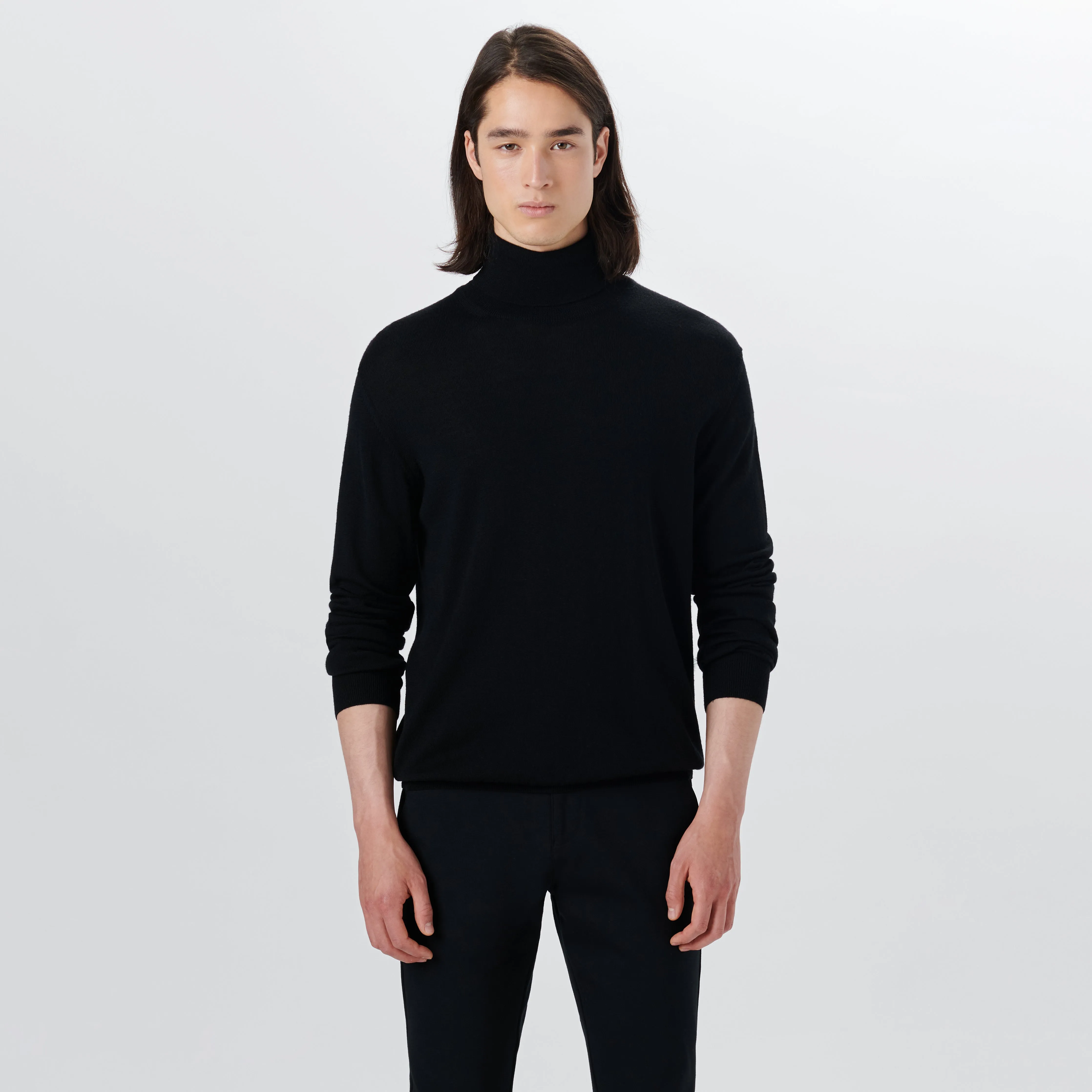 Super Merino Turtle Neck Solid Sweater sold by Bugatchi product image thumbnail 2