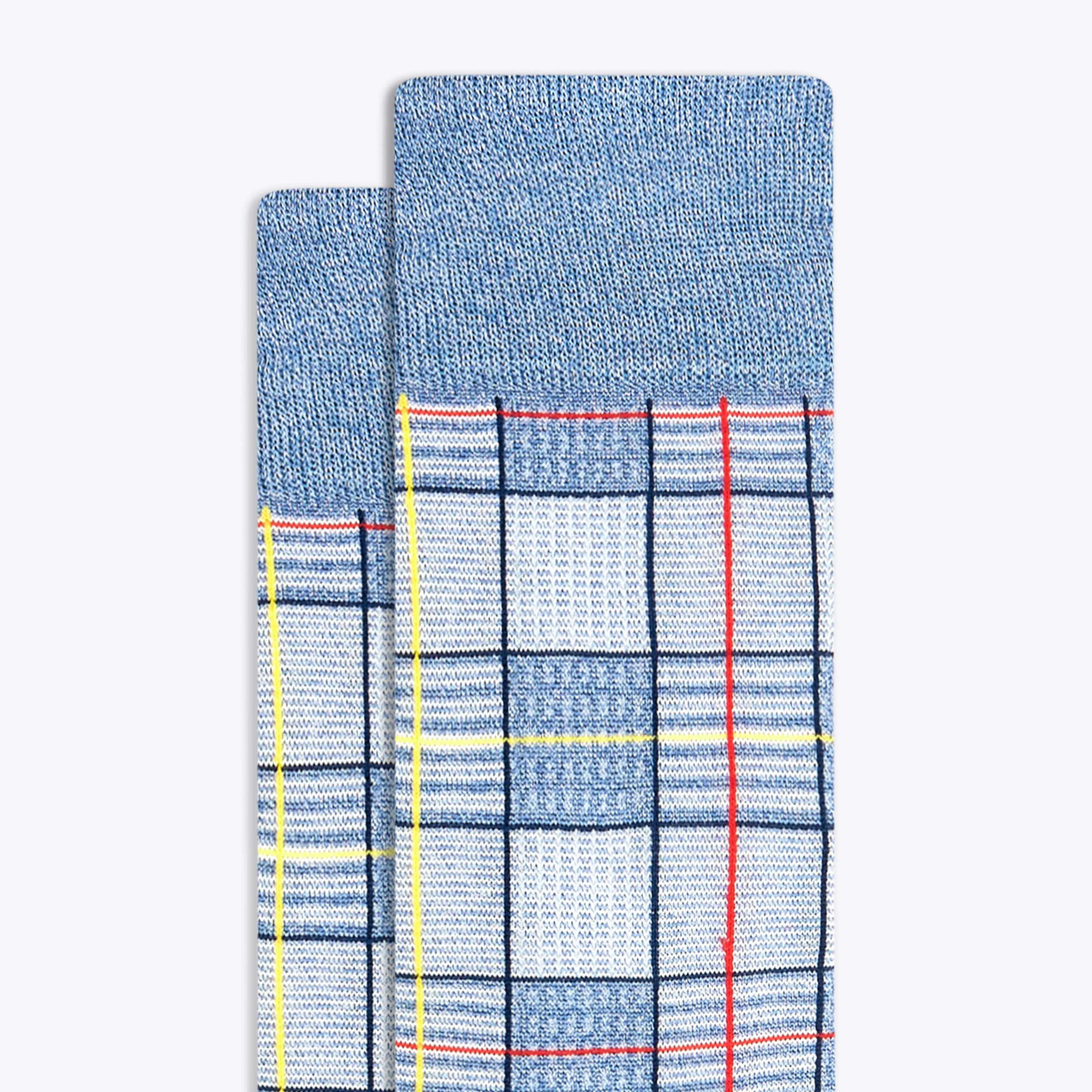 Plaid Check Mid-Calf Socks sold by Bugatchi product image thumbnail 2