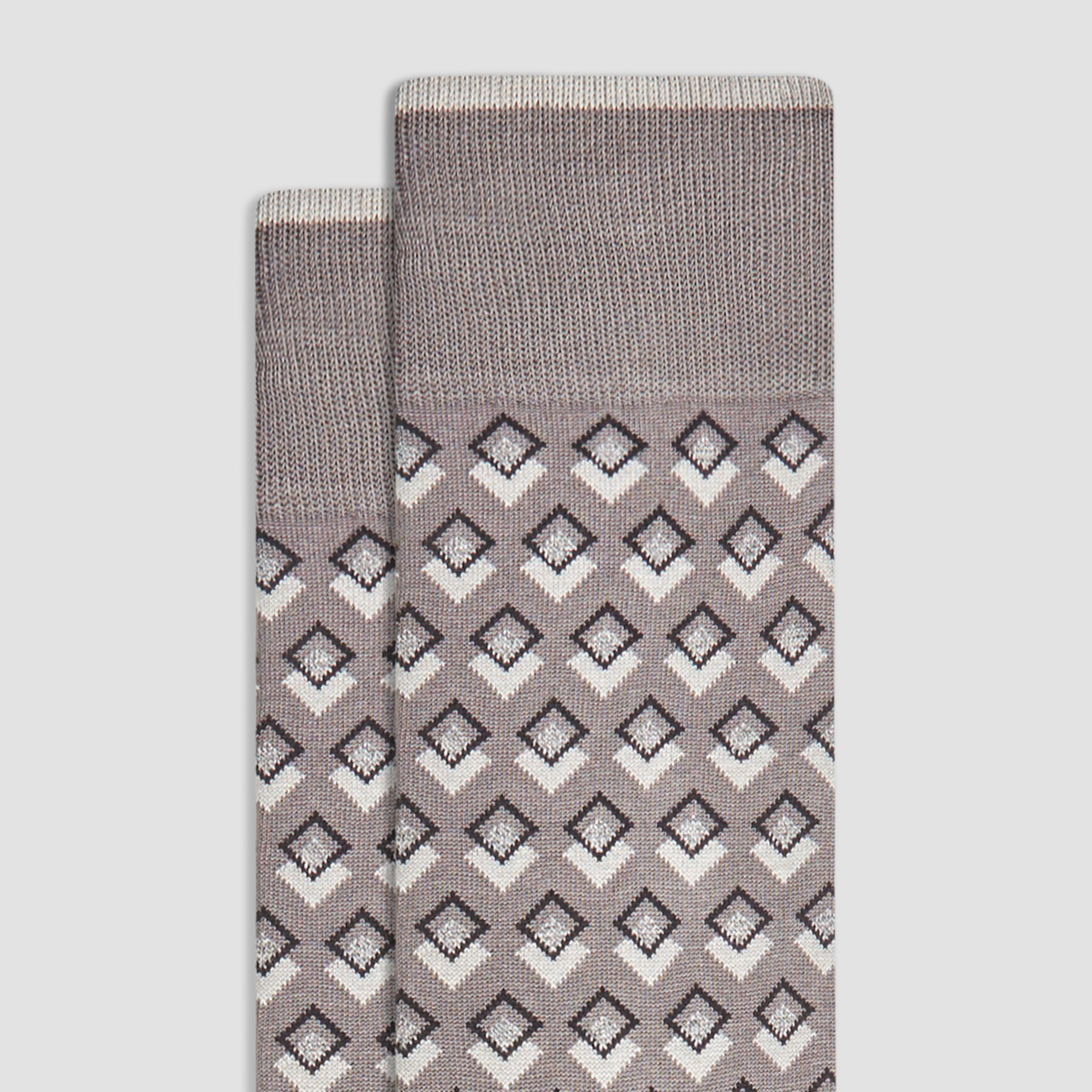 Double Diamond Mid-Calf Socks sold by Bugatchi product image thumbnail 2