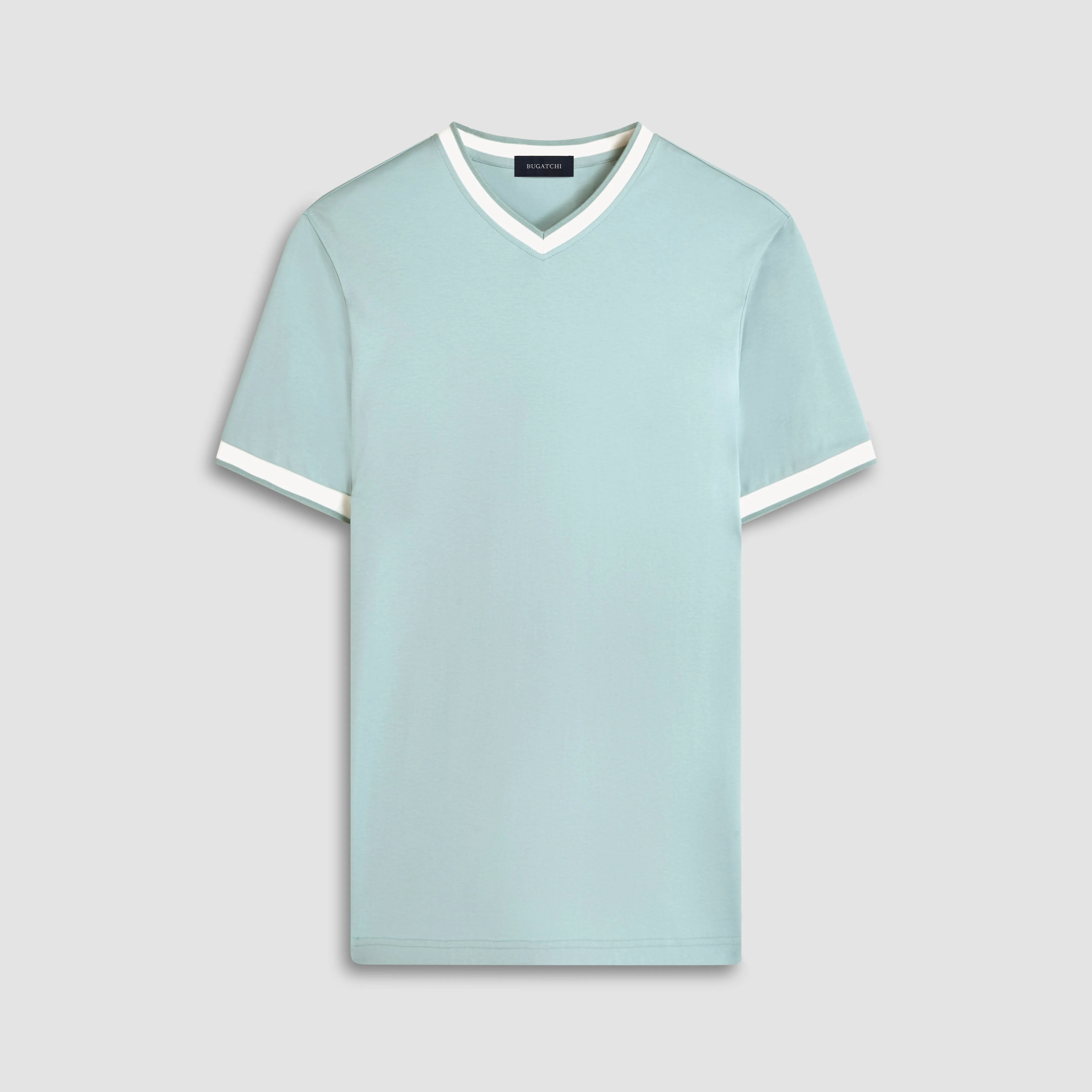 High V-Neck Pima T-Shirt sold by Bugatchi