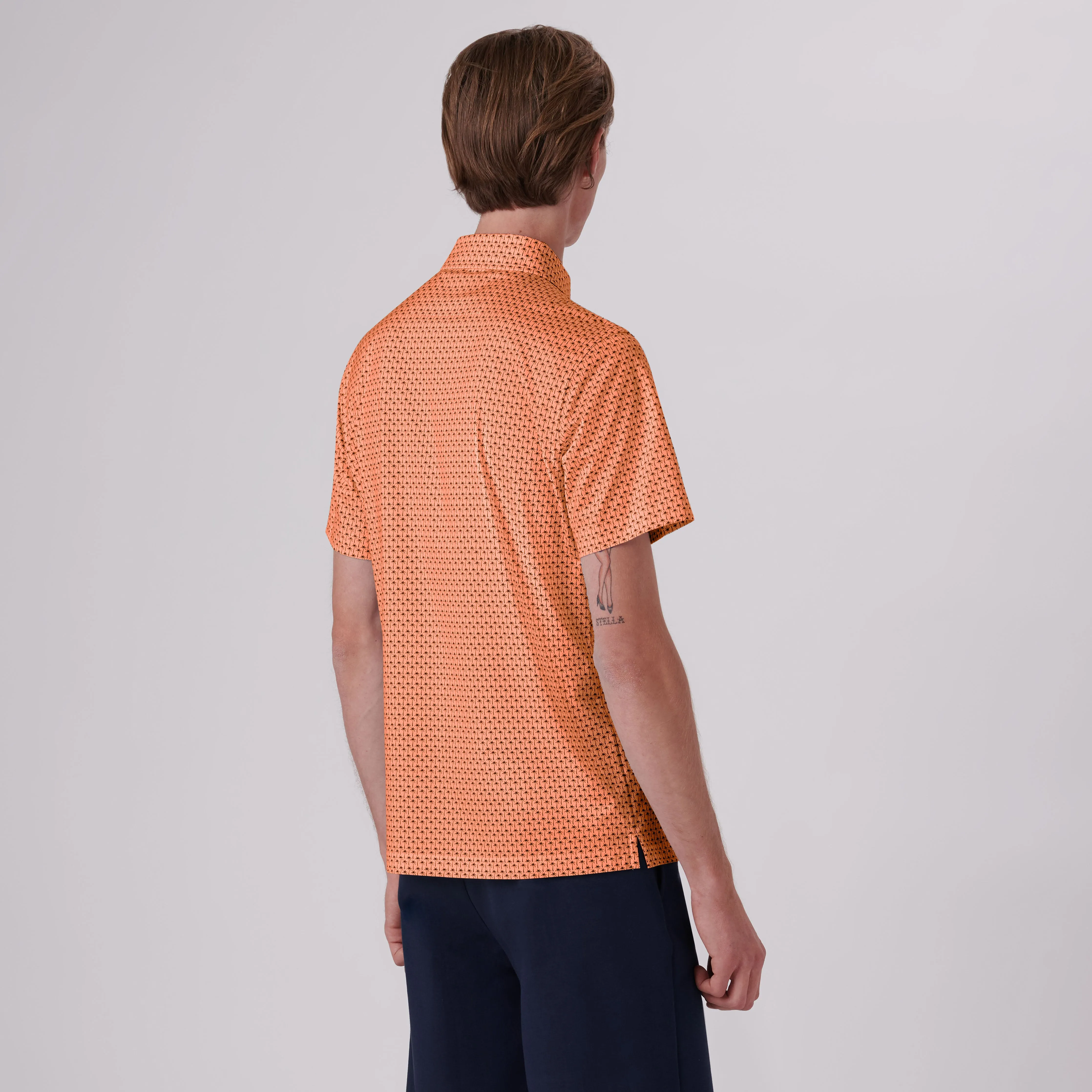 Victor Palm Trees Print OoohCotton Polo sold by Bugatchi product image thumbnail 4