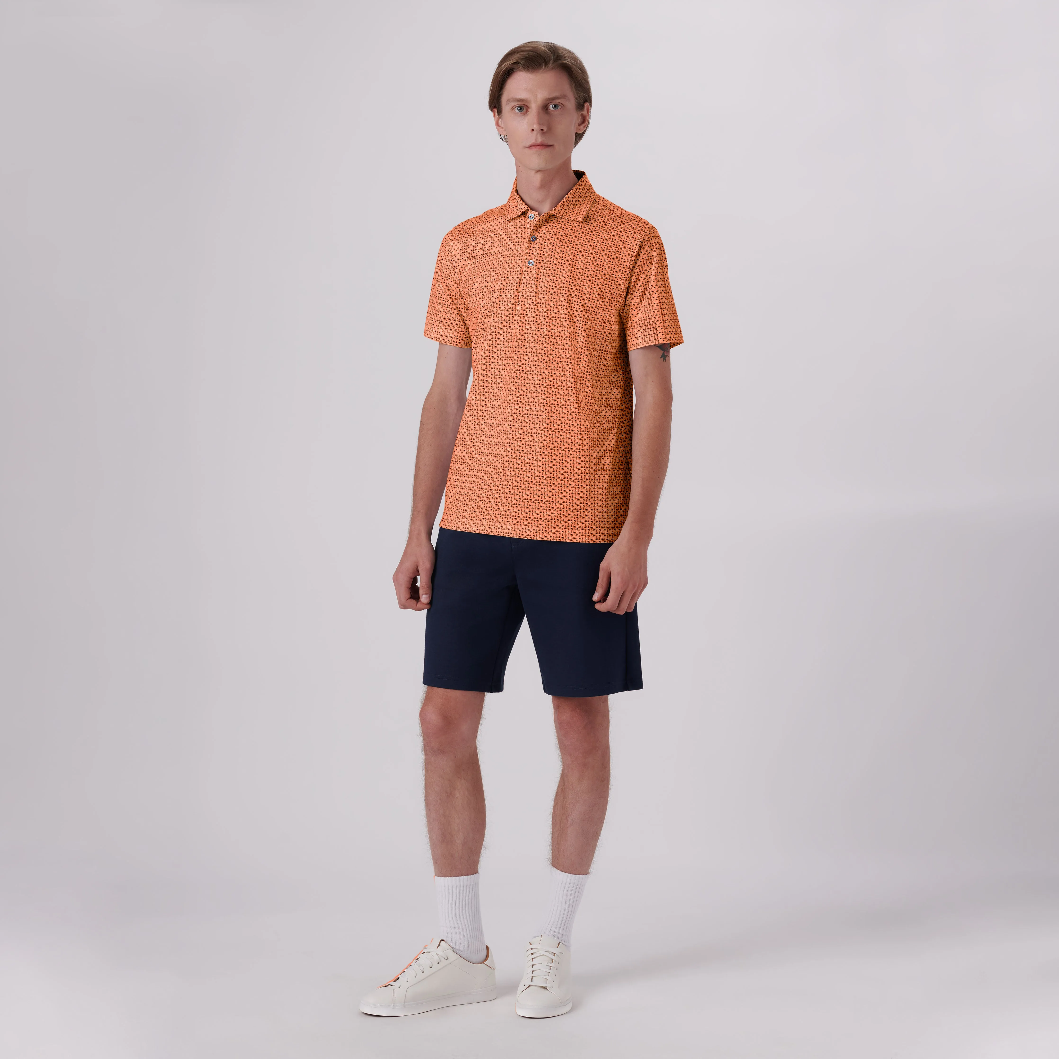 Victor Palm Trees Print OoohCotton Polo sold by Bugatchi product image thumbnail 5