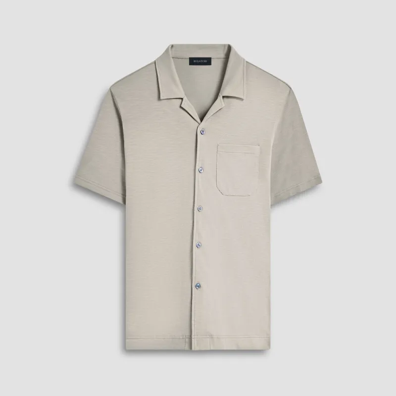 Performance Camp Collar Knit Shirt sold by Bugatchi