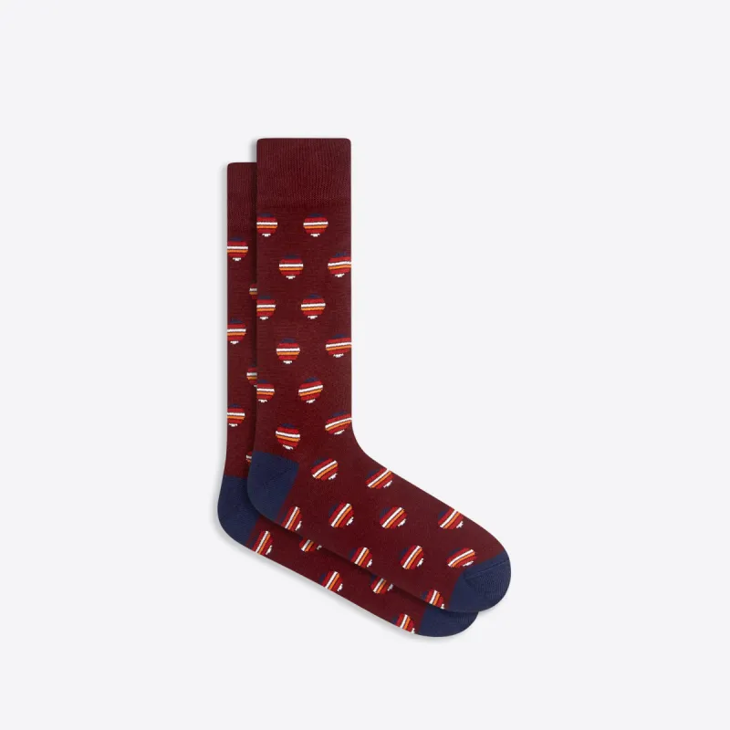 Geometric Mid-Calf Socks sold by Bugatchi