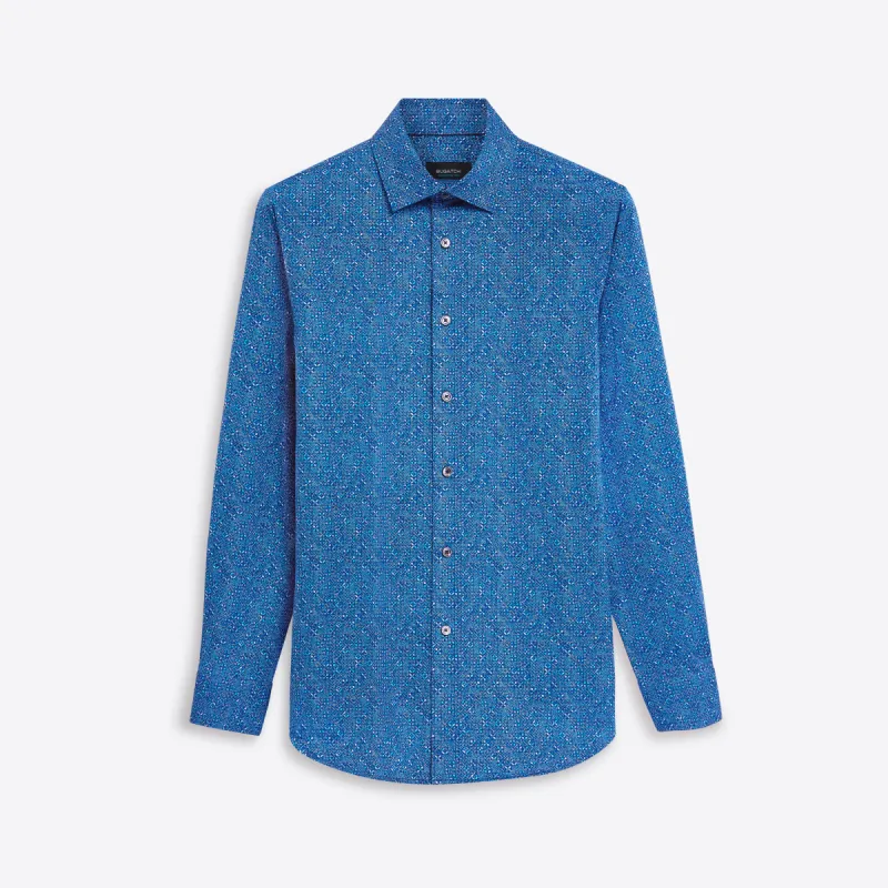 JAMES Mosaic Print OoohCotton Shirt sold by Bugatchi