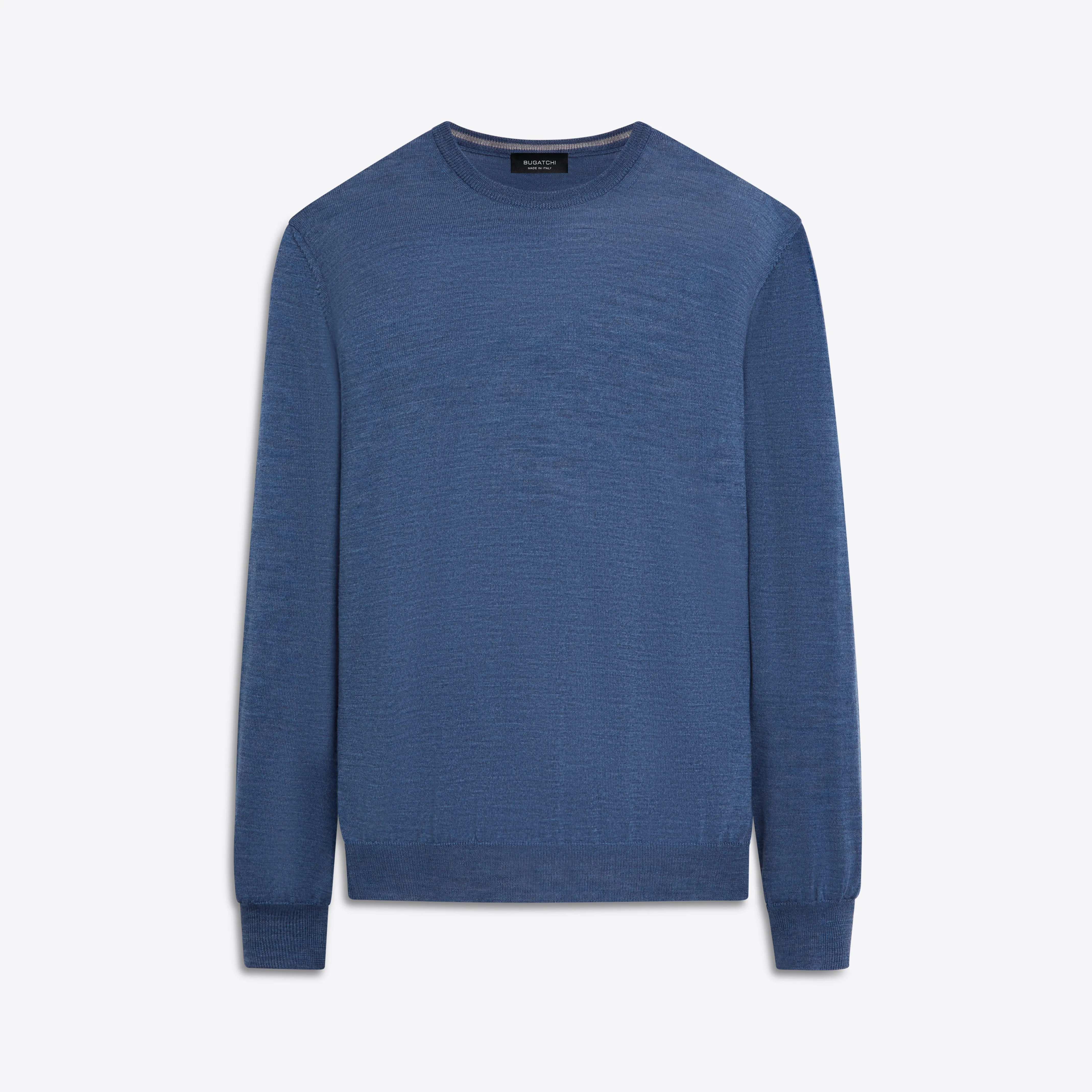 Super Merino Crew Neck Solid Sweater sold by Bugatchi