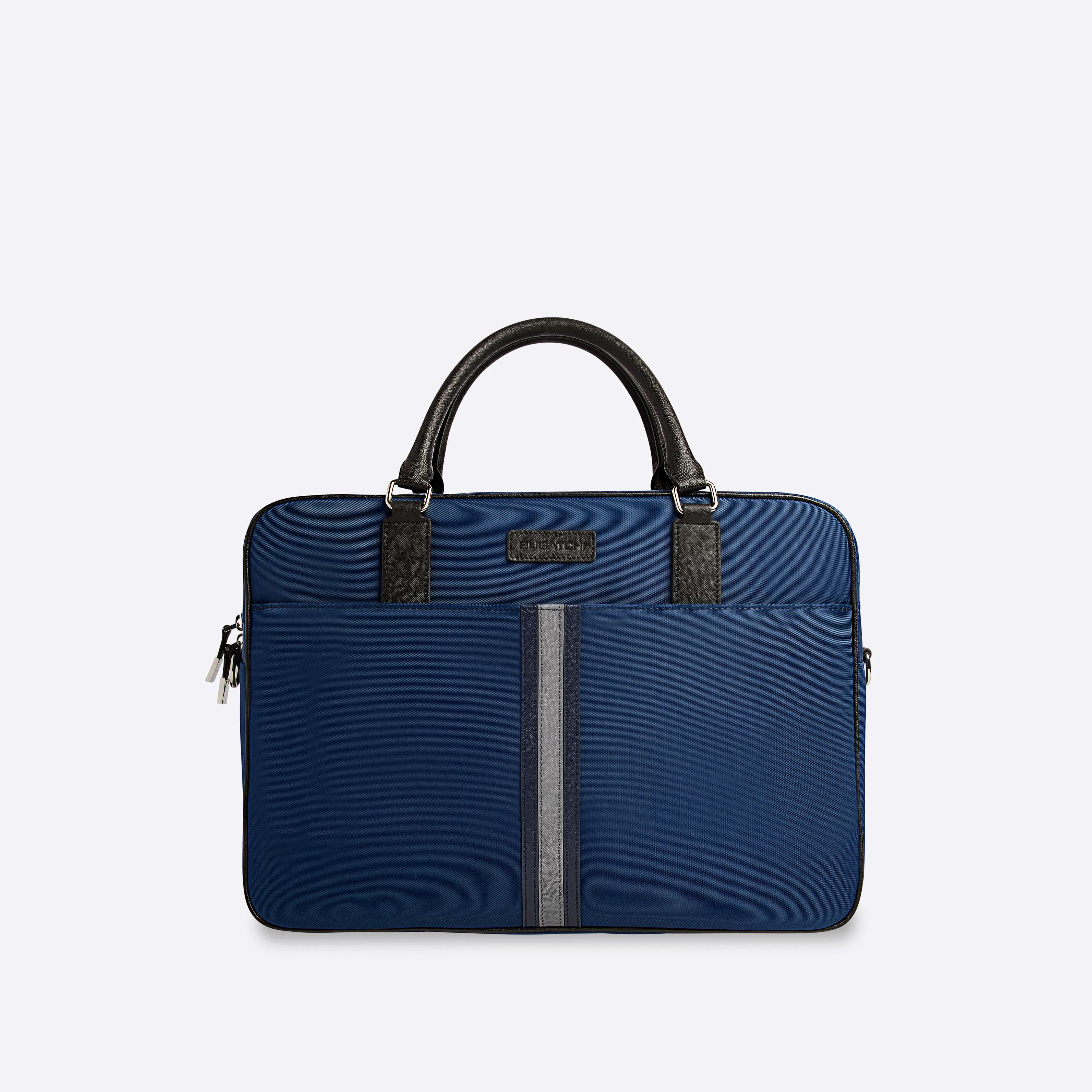 Nylon Briefcase with Leather Trim sold by Bugatchi