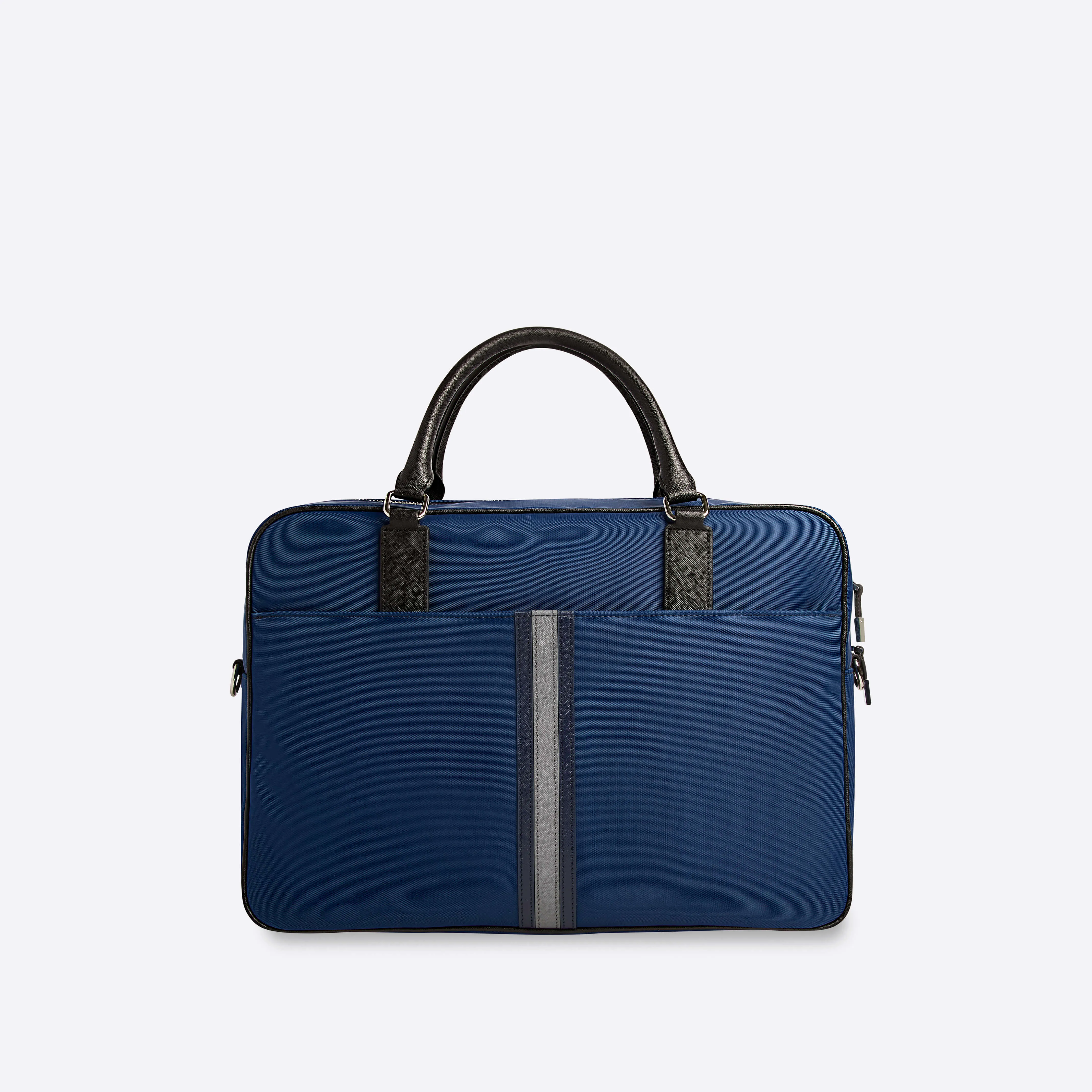 Nylon Briefcase with Leather Trim sold by Bugatchi product image thumbnail 4