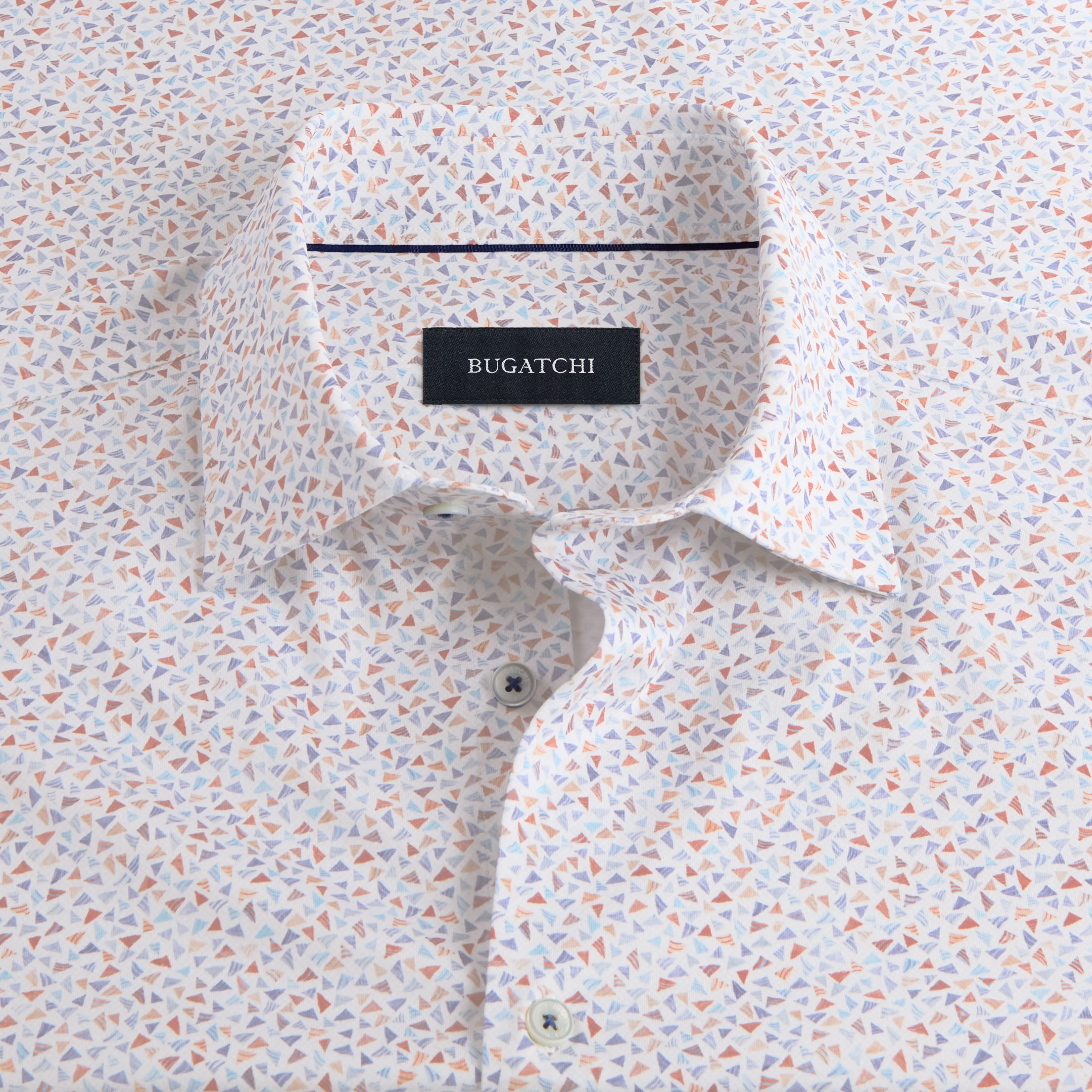 Miles Mosaic OoohCotton Short Sleeve Shirt sold by Bugatchi product image thumbnail 2