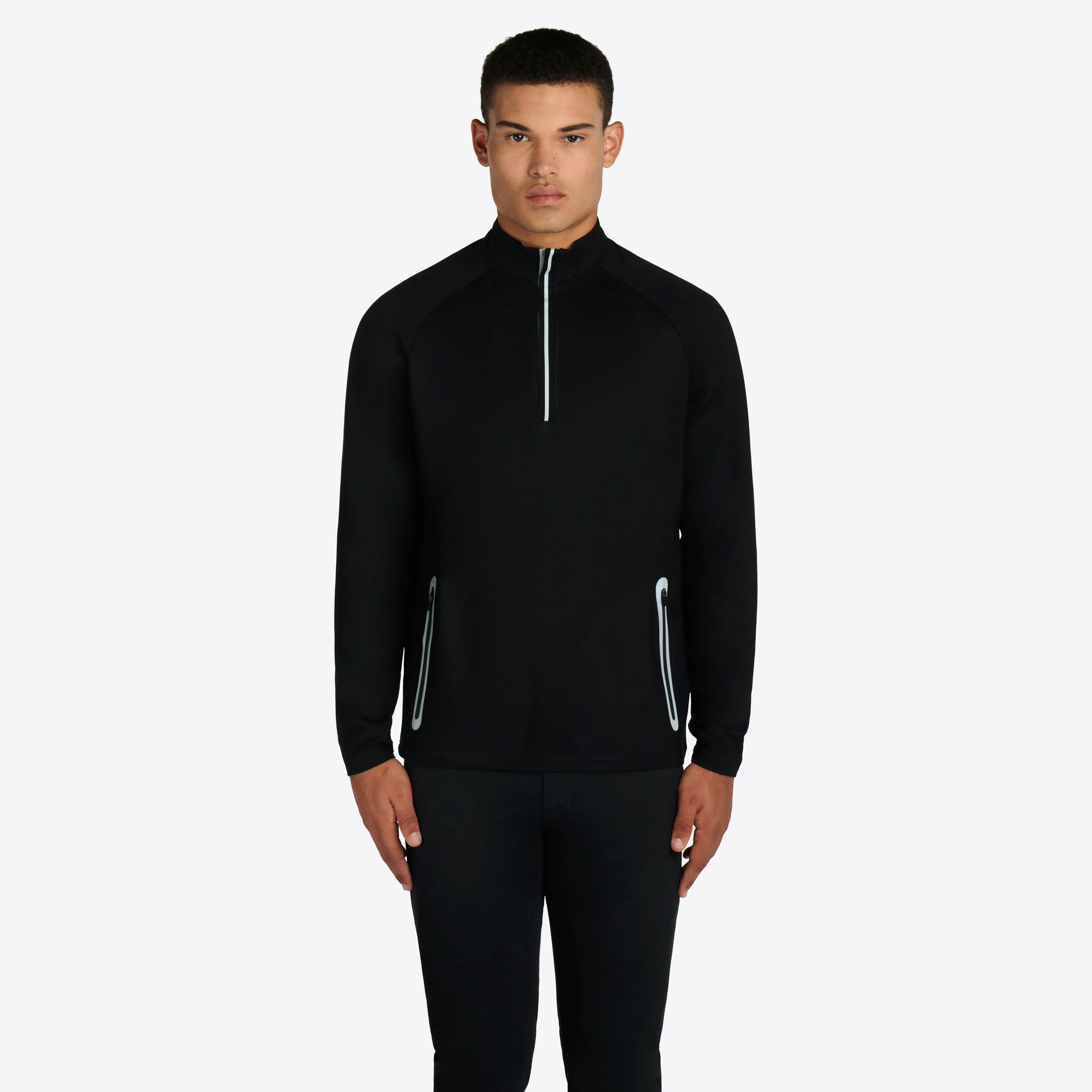 Solid Quarter Zip Mock Neck Pullover sold by Bugatchi product image thumbnail 2