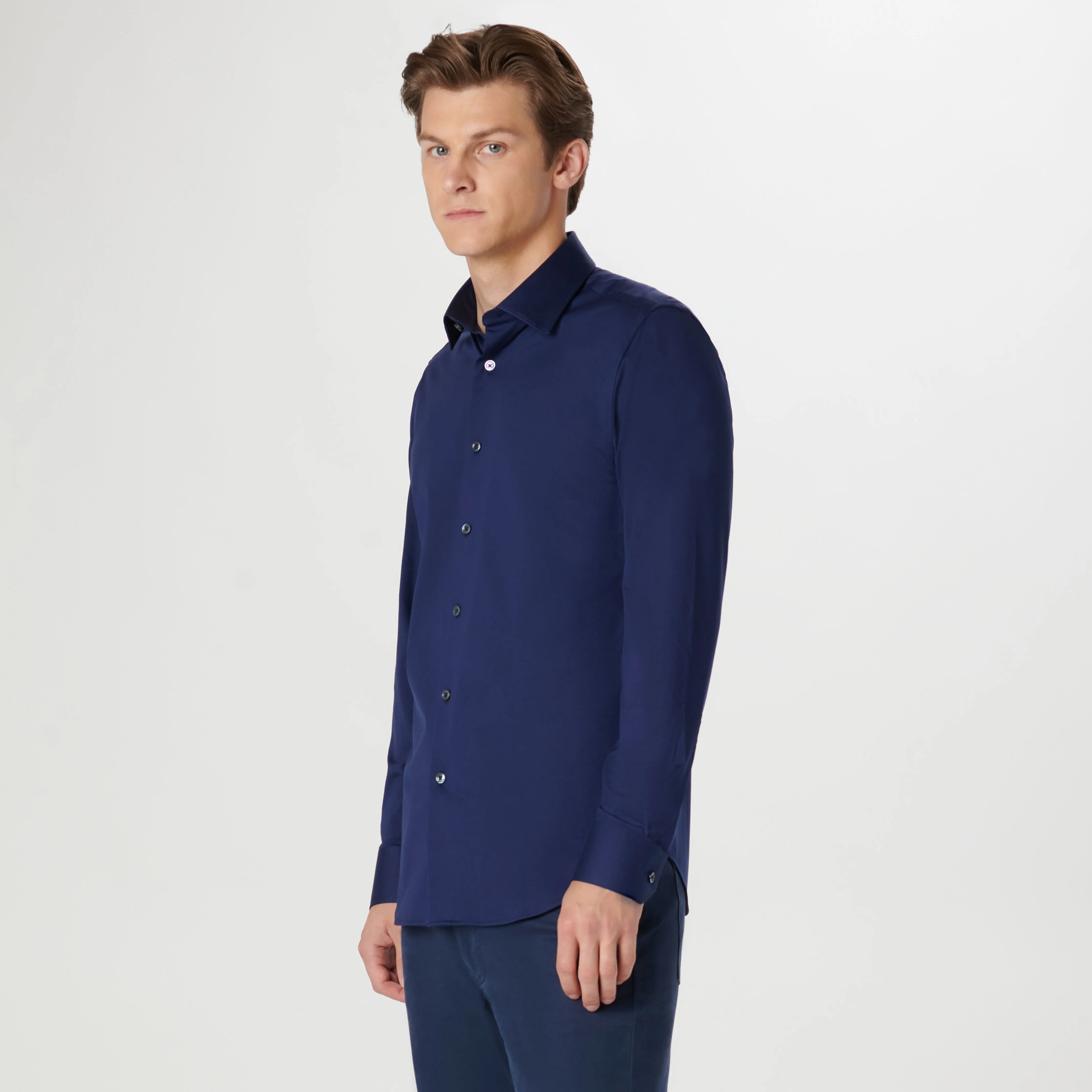 James Solid OoohCotton Shirt sold by Bugatchi product image thumbnail 3