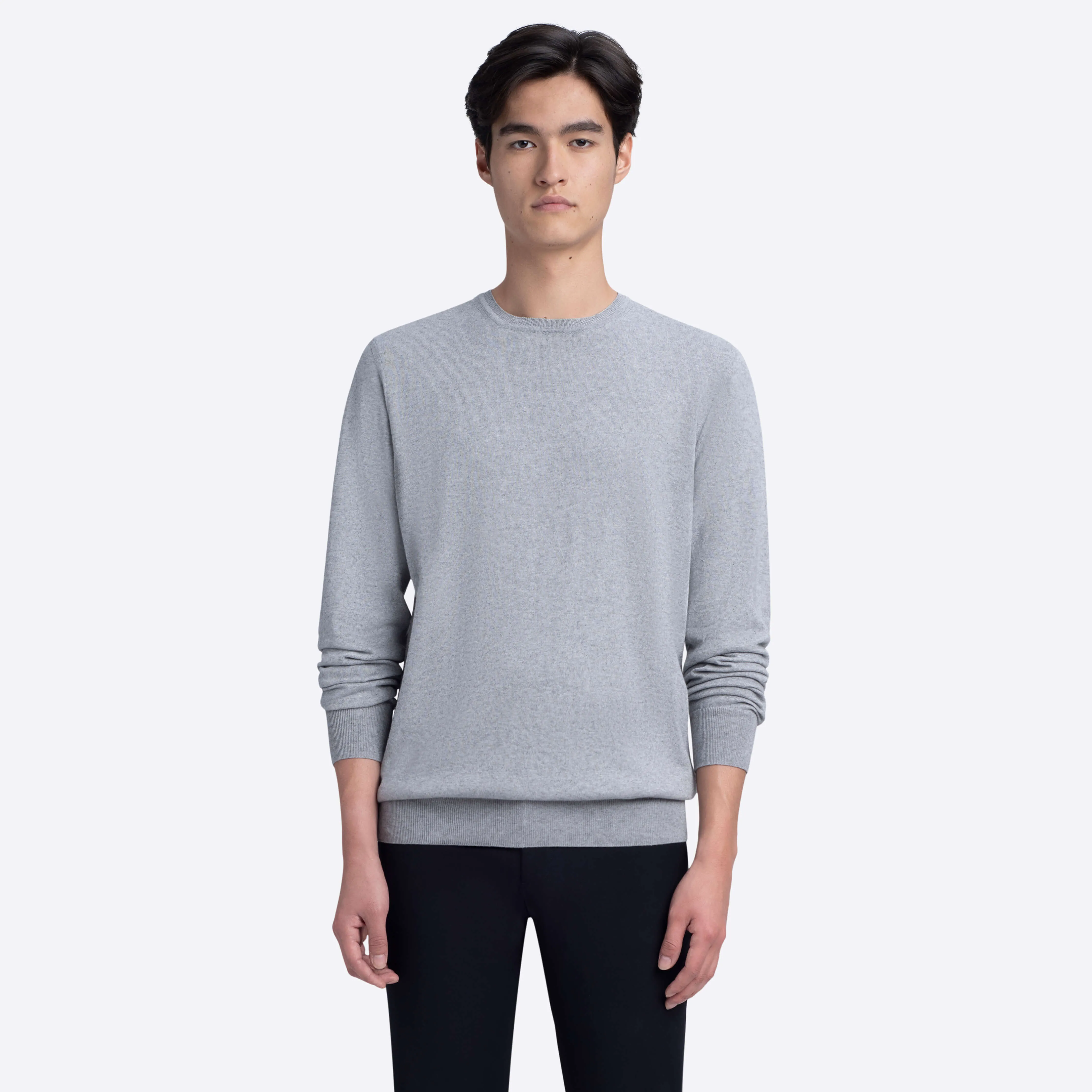 Heather Crew Neck Sweater sold by Bugatchi product image thumbnail 2