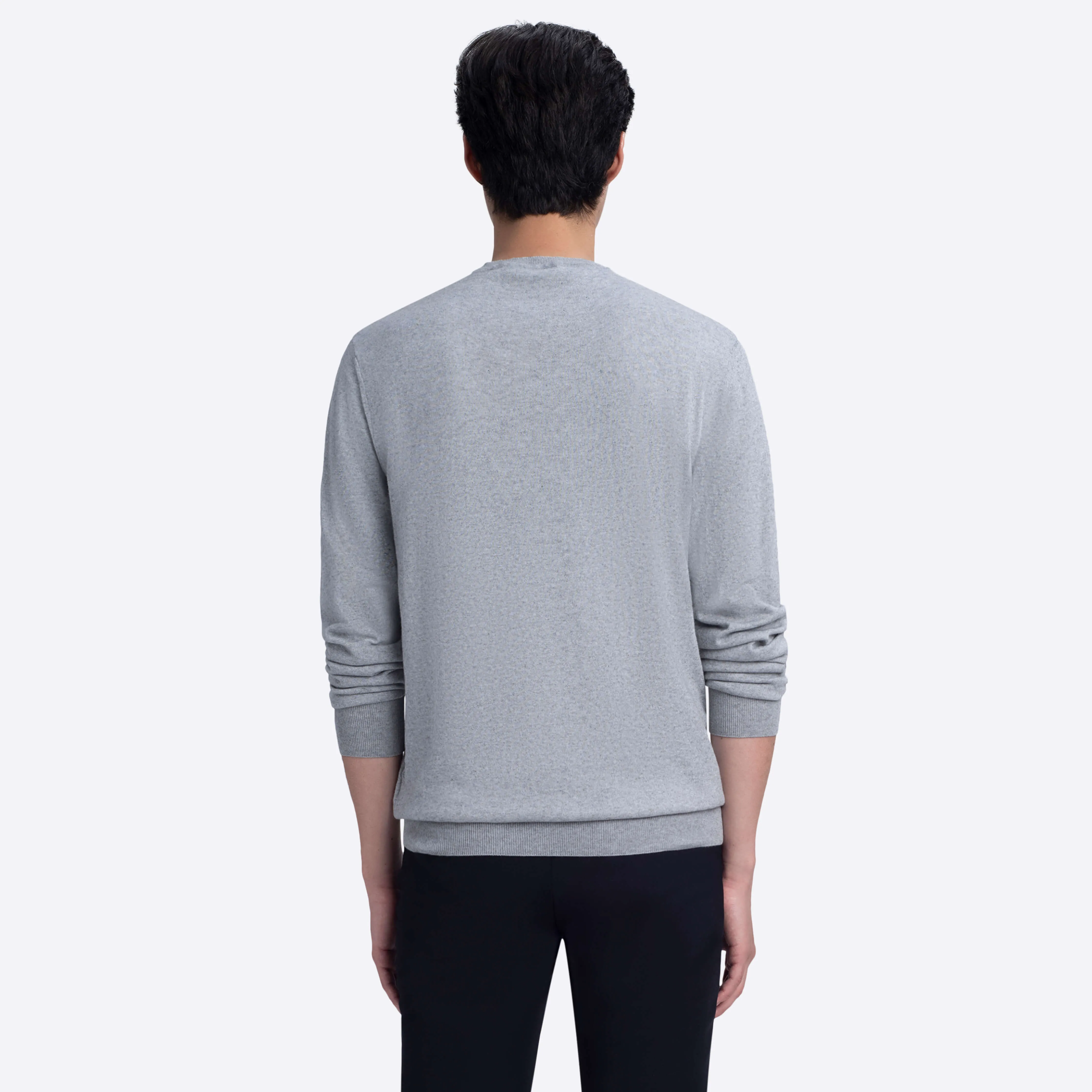 Heather Crew Neck Sweater sold by Bugatchi product image thumbnail 4