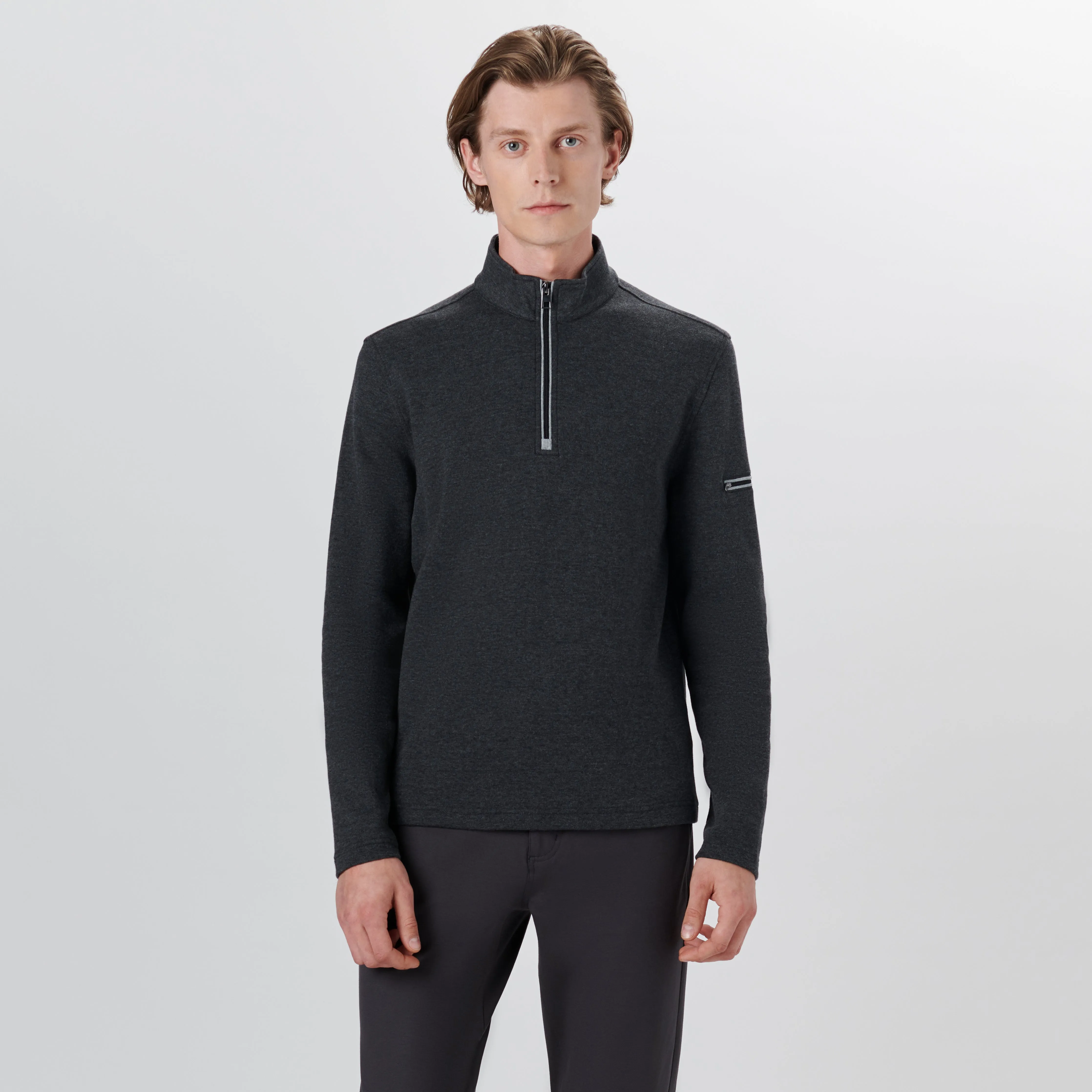 Quarter Zip Pullover Sweatshirt sold by Bugatchi product image thumbnail 2