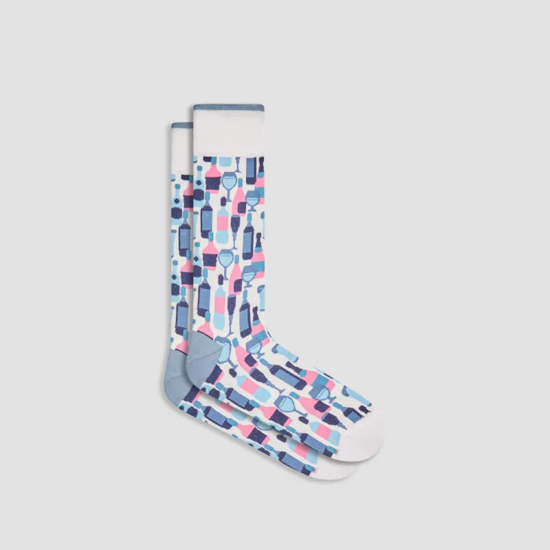 Wine Bar Mid-Calf Socks sold by Bugatchi