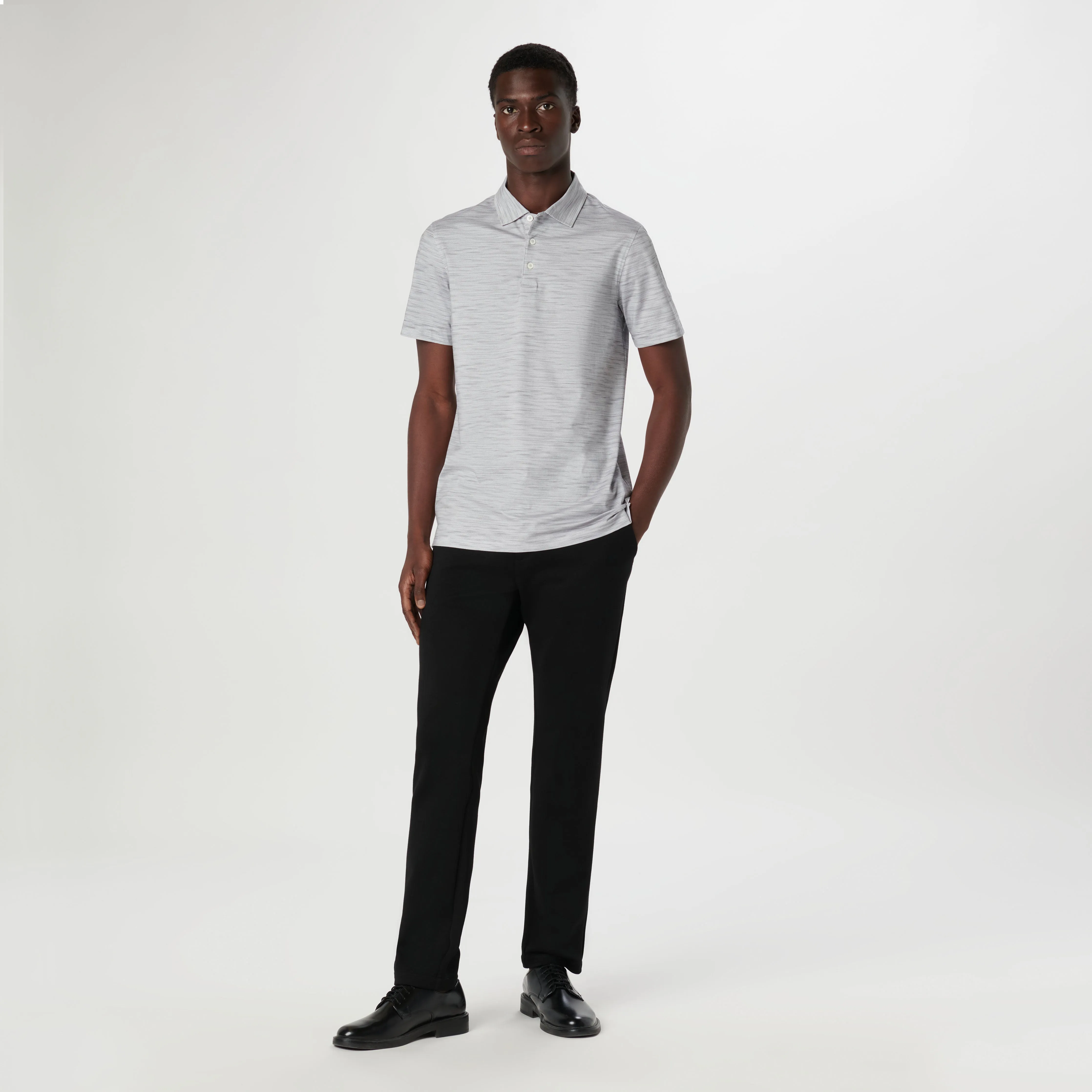 Victor Stitch Print OoohCotton Polo sold by Bugatchi product image thumbnail 5