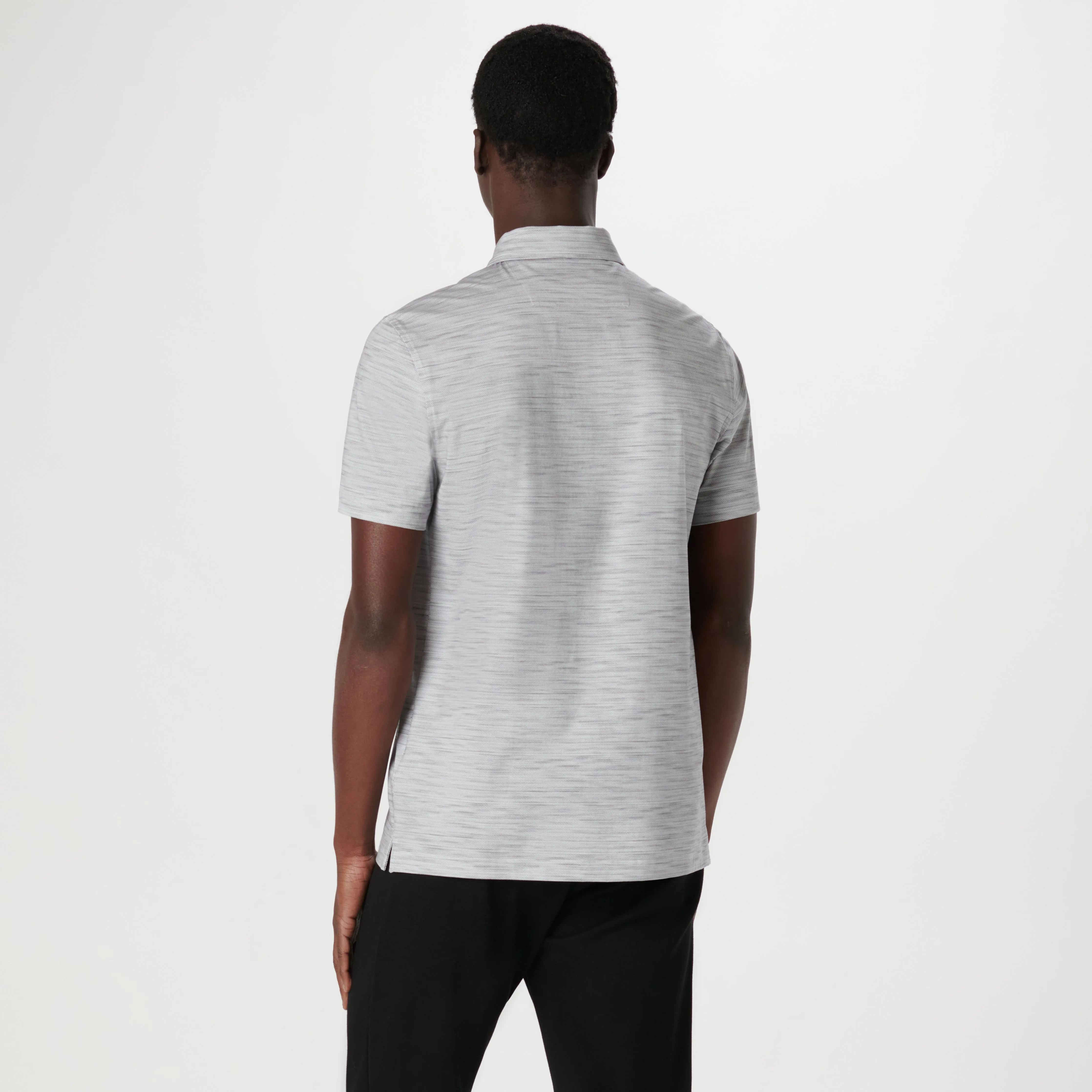 Victor Stitch Print OoohCotton Polo sold by Bugatchi product image thumbnail 4